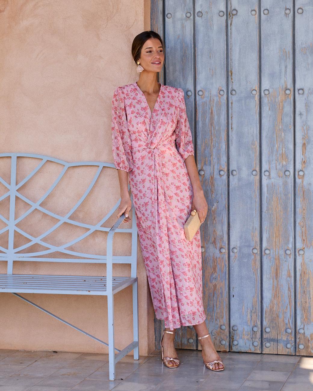 Plunging Neckline Dress Coppet