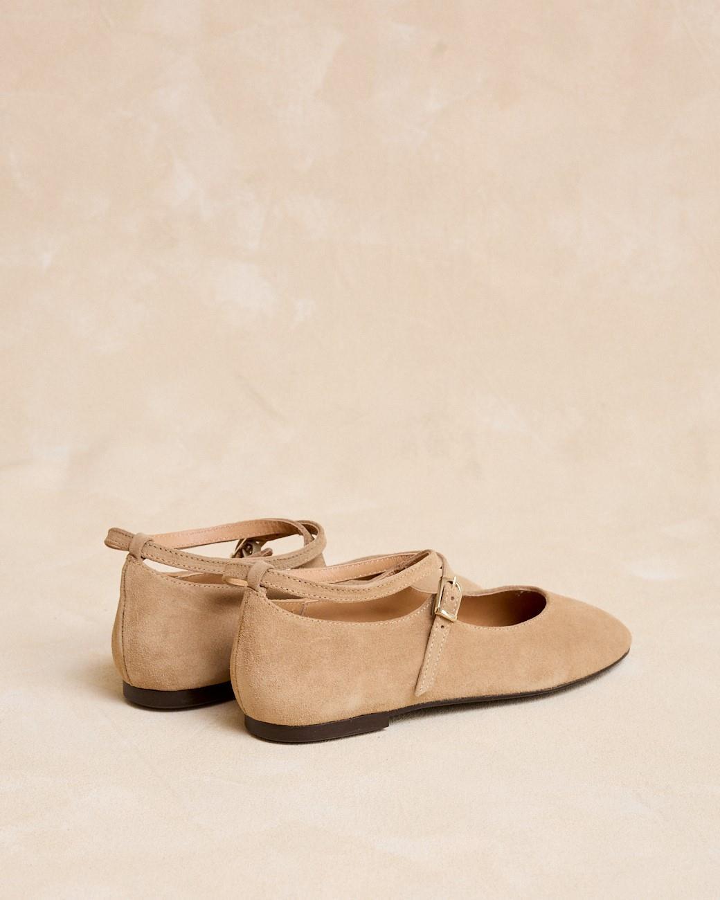 Novina Buckle Ballerinas