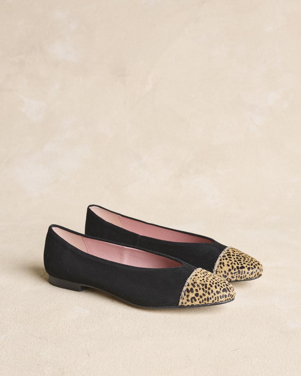 Animal Print Pointed Ballerinas