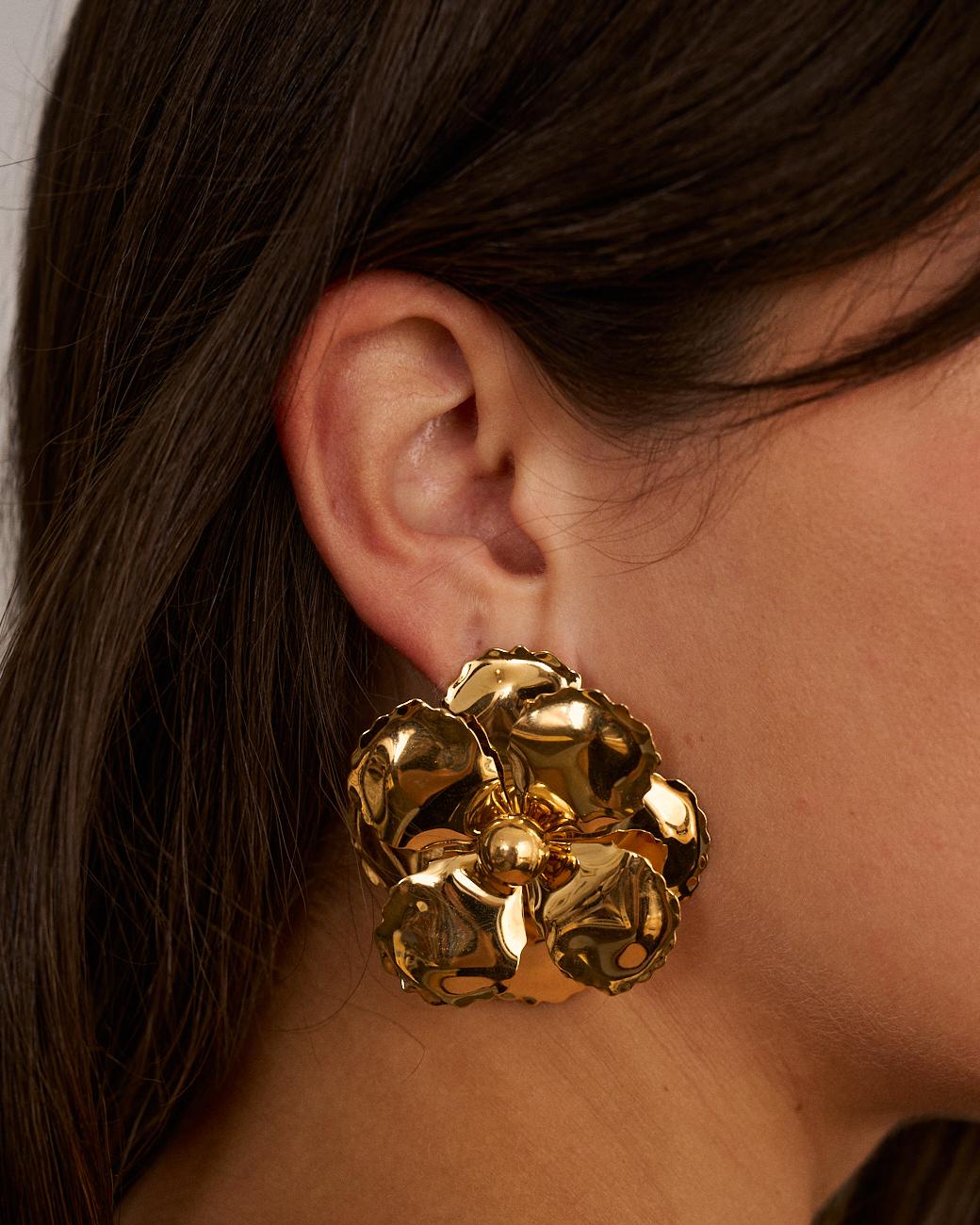 Basil Flower Earrings