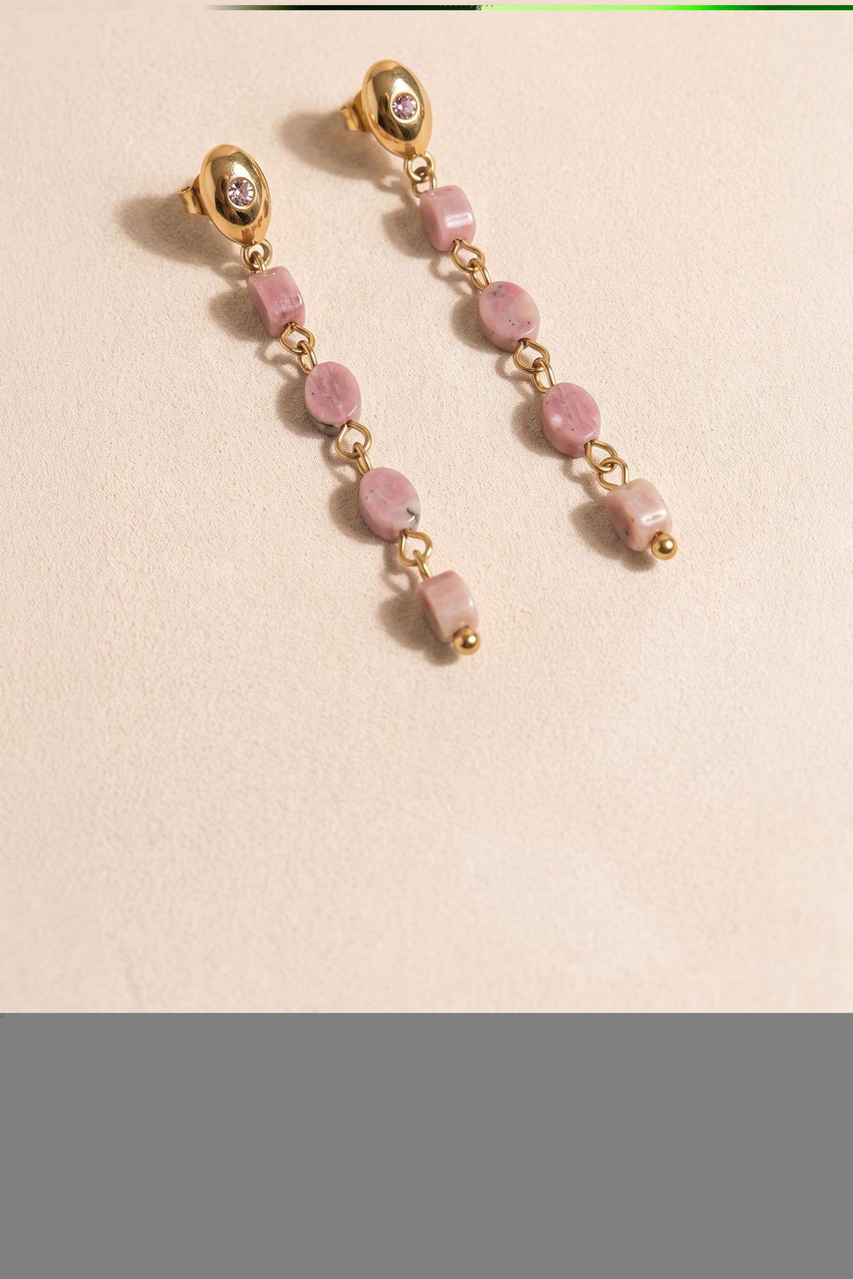 Long Pink Earrings