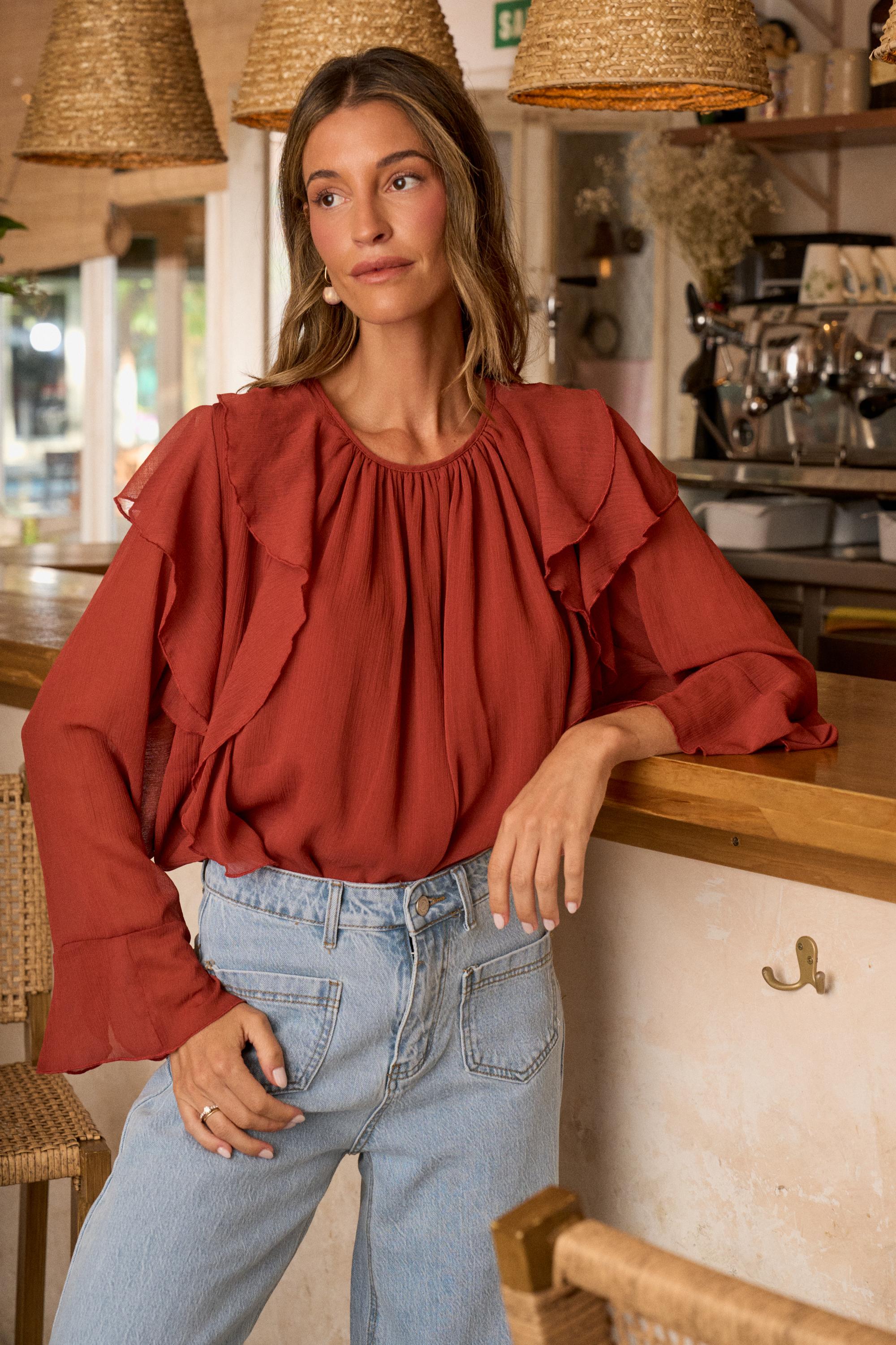 Inaya Ruffle Blouse