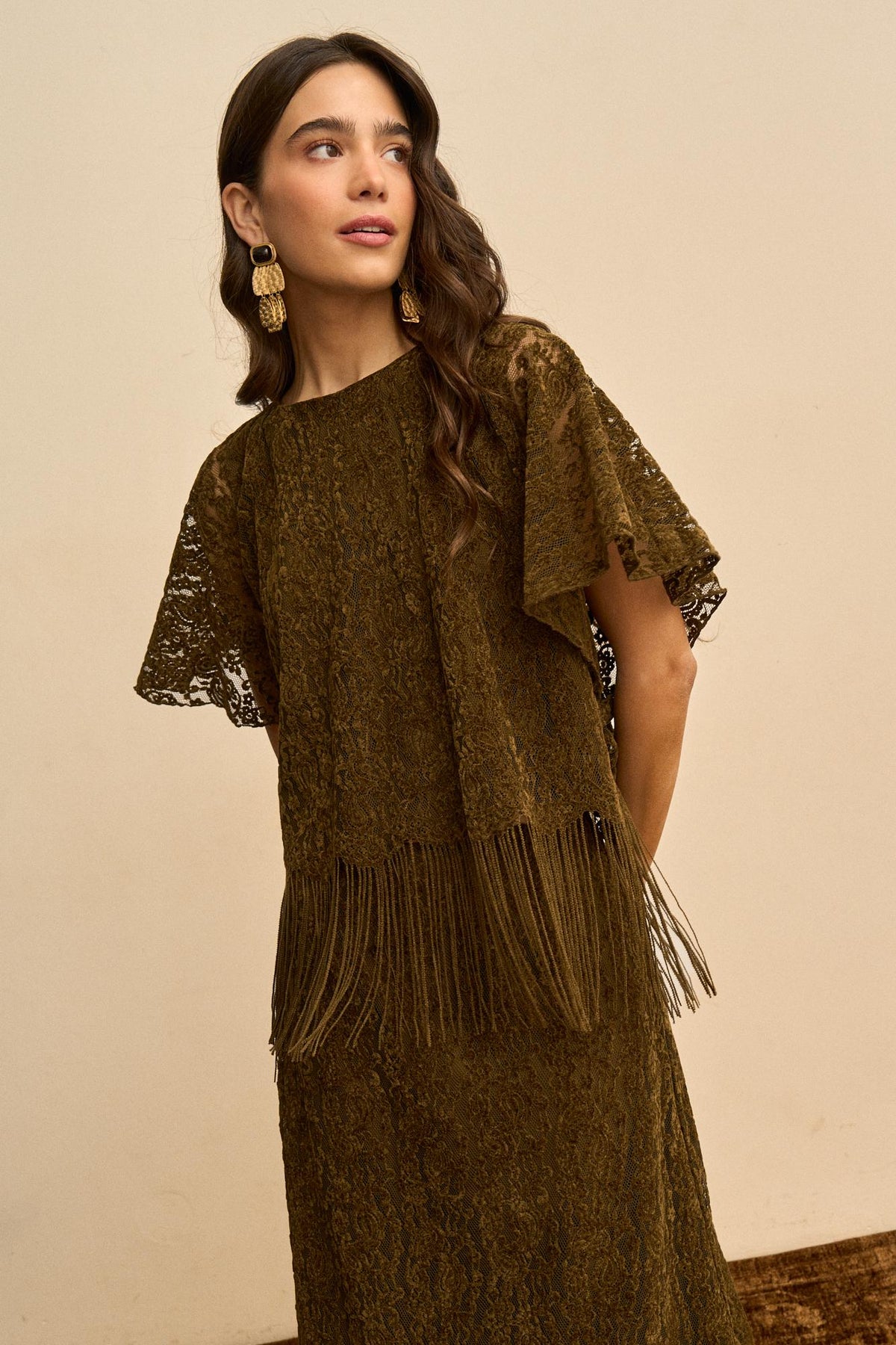 Astrée Fringe Lace Top