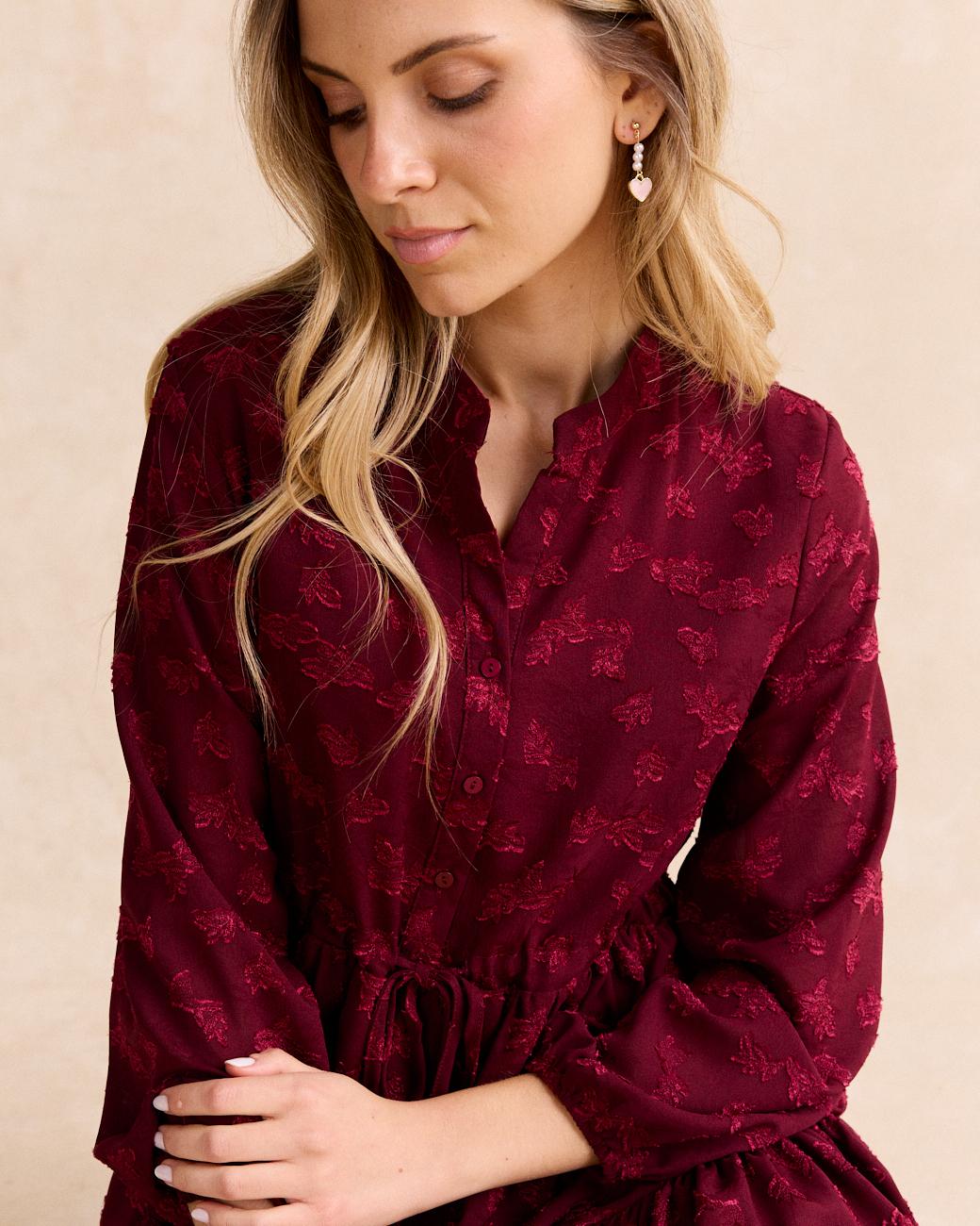 Ali Flocked Dress