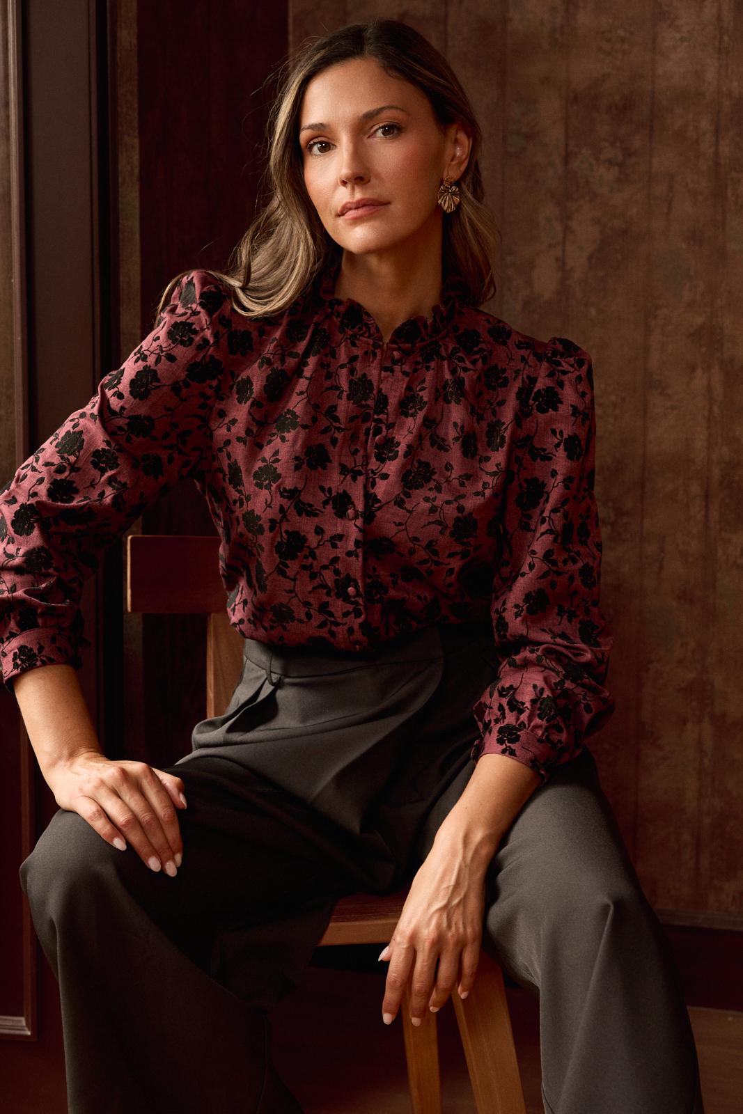 Yulia Velvet Shirt