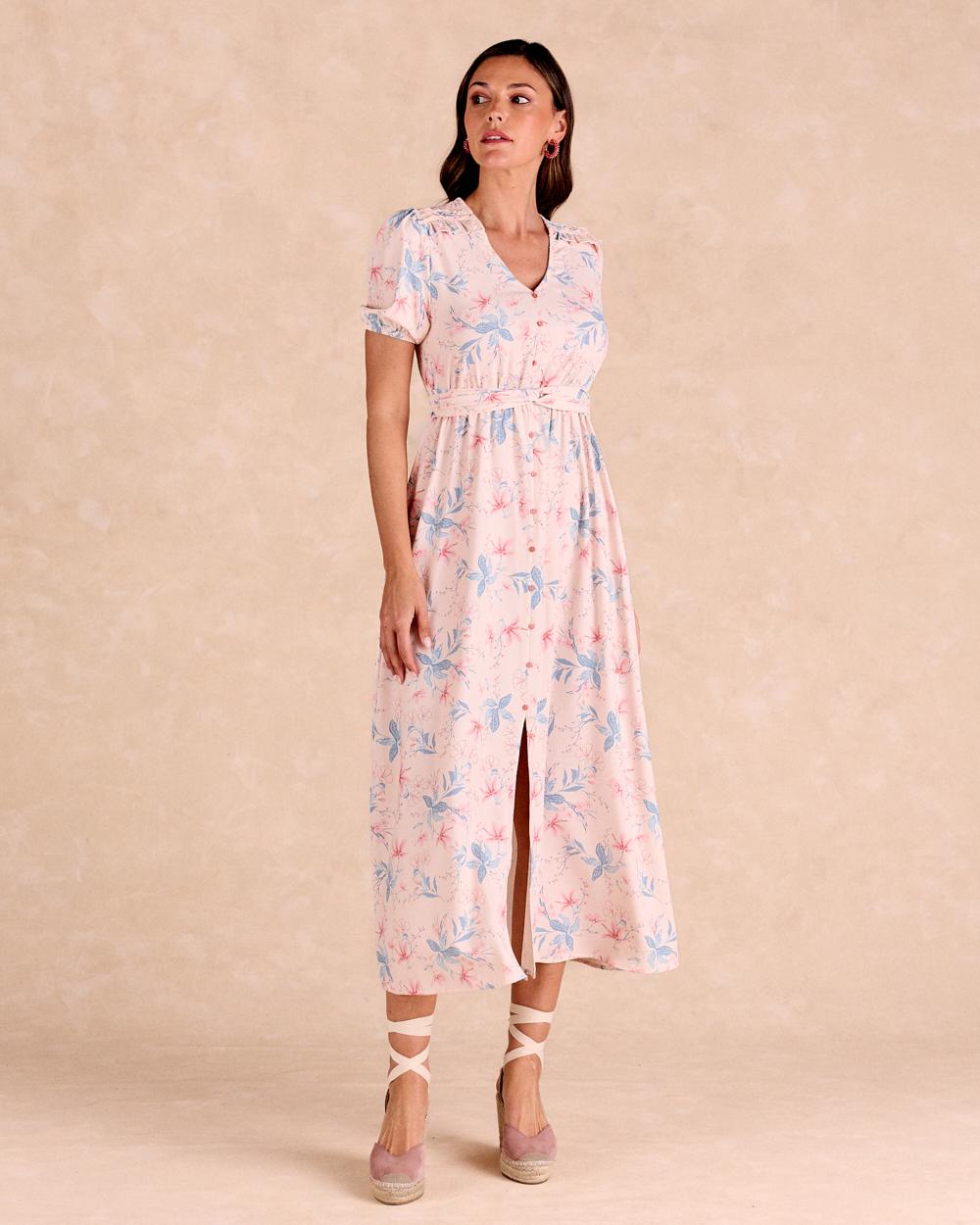 Bastina Long Nude Dress