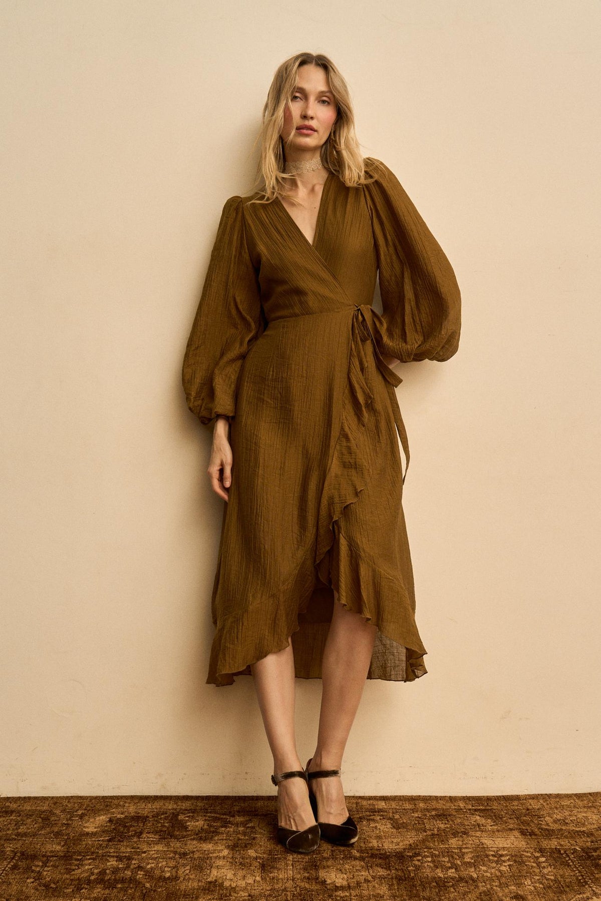 Silvia Low-Neck Dress