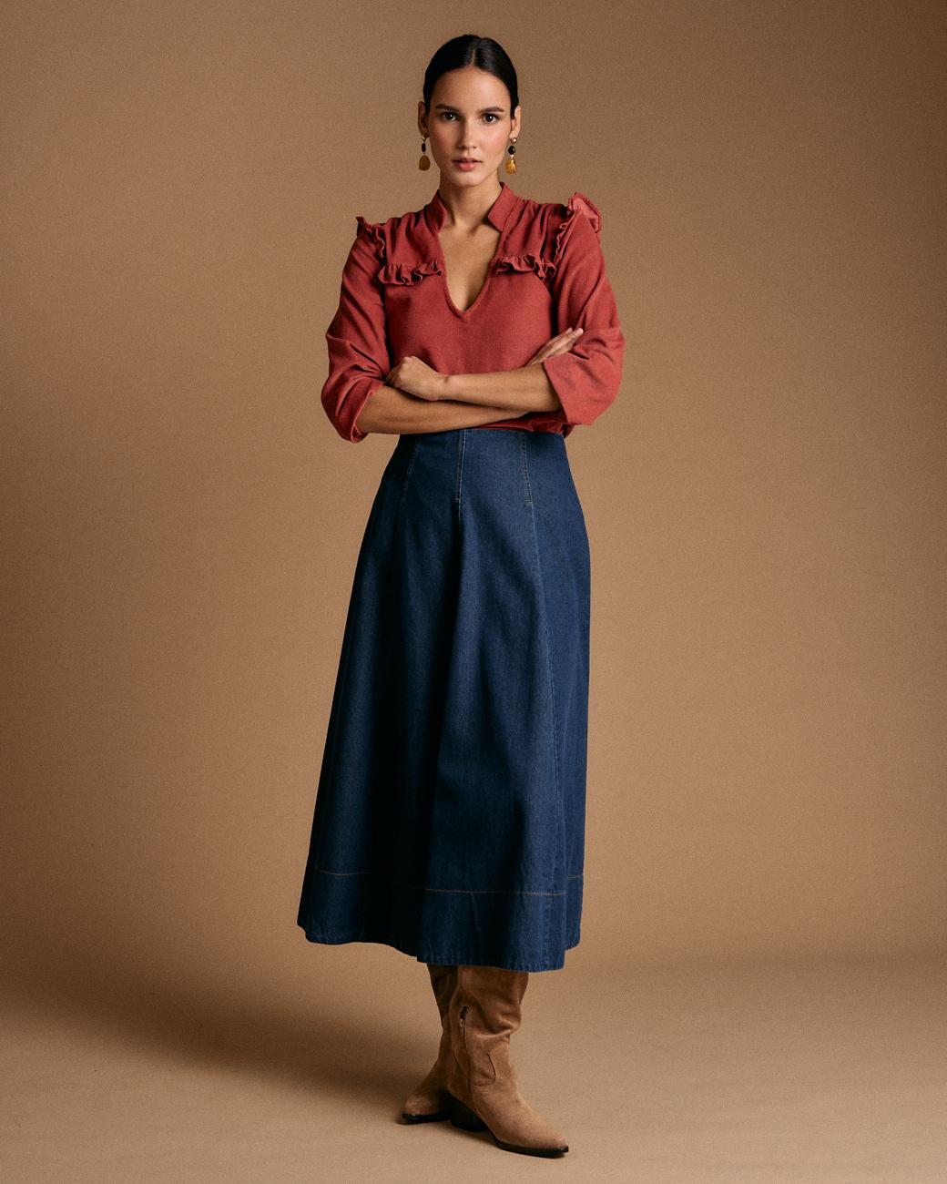Vali Ruffle Blouse