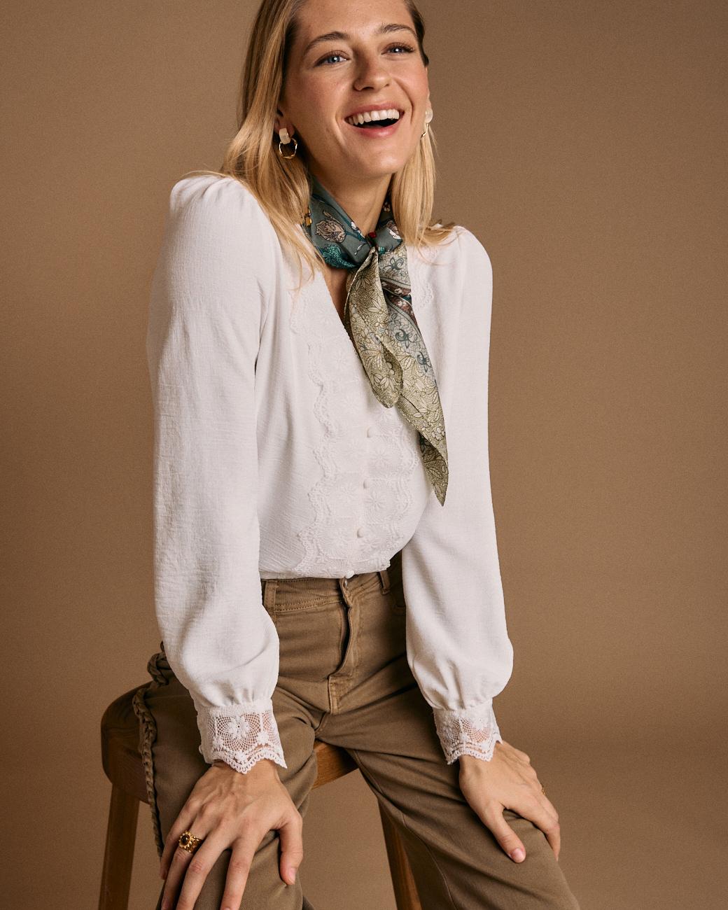 Greta Embroidered Detail Shirt