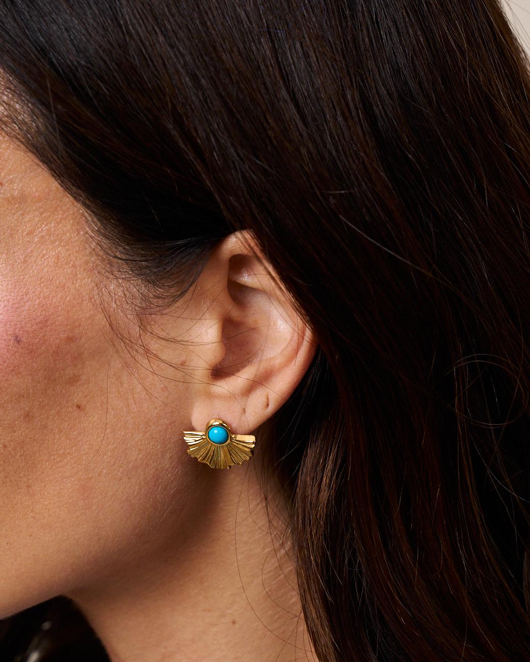Bleu Stone Earrings