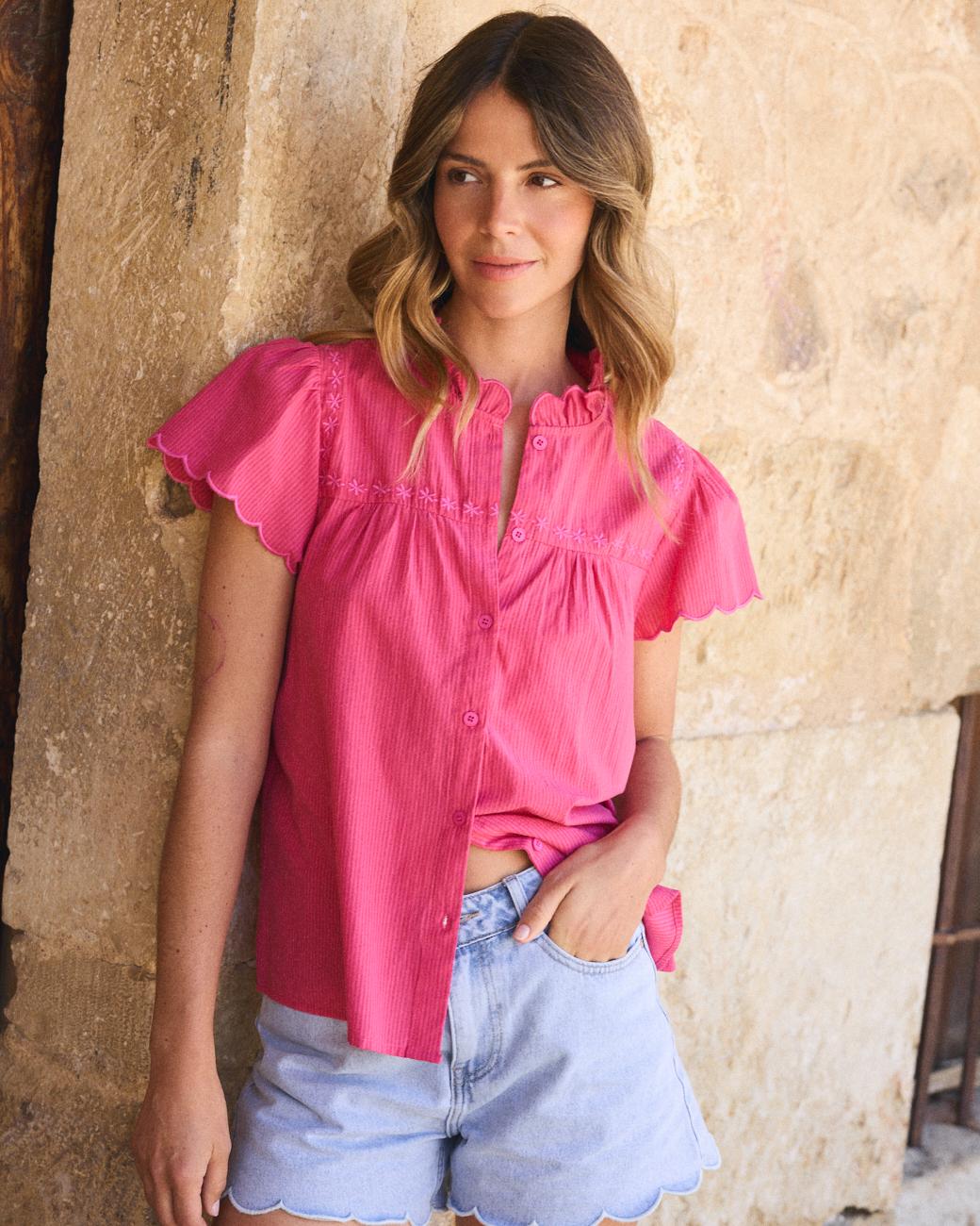 Hilaria Embroidered Shirt