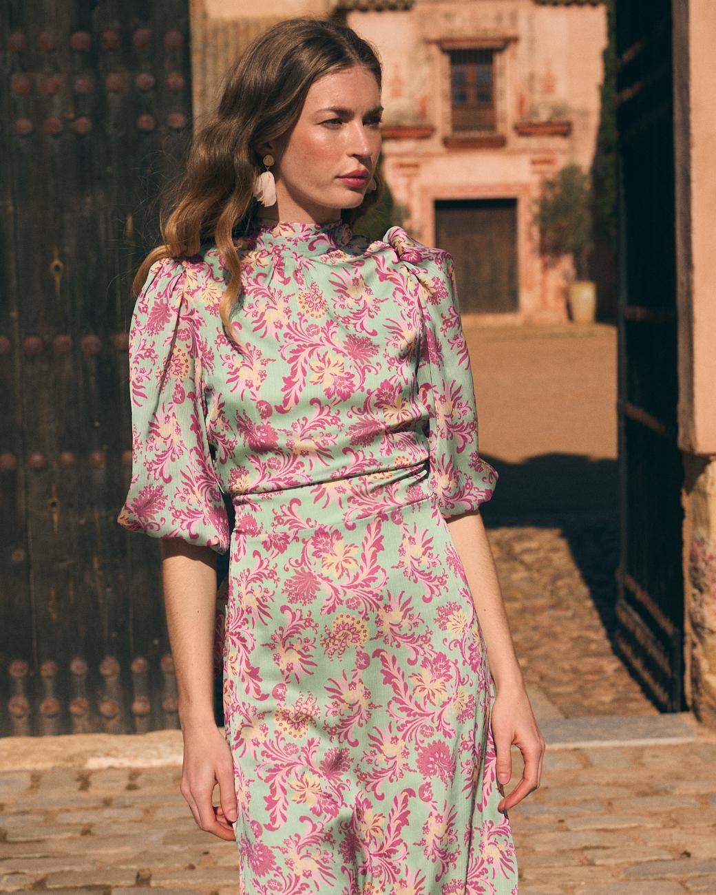 Eliana Print Dress