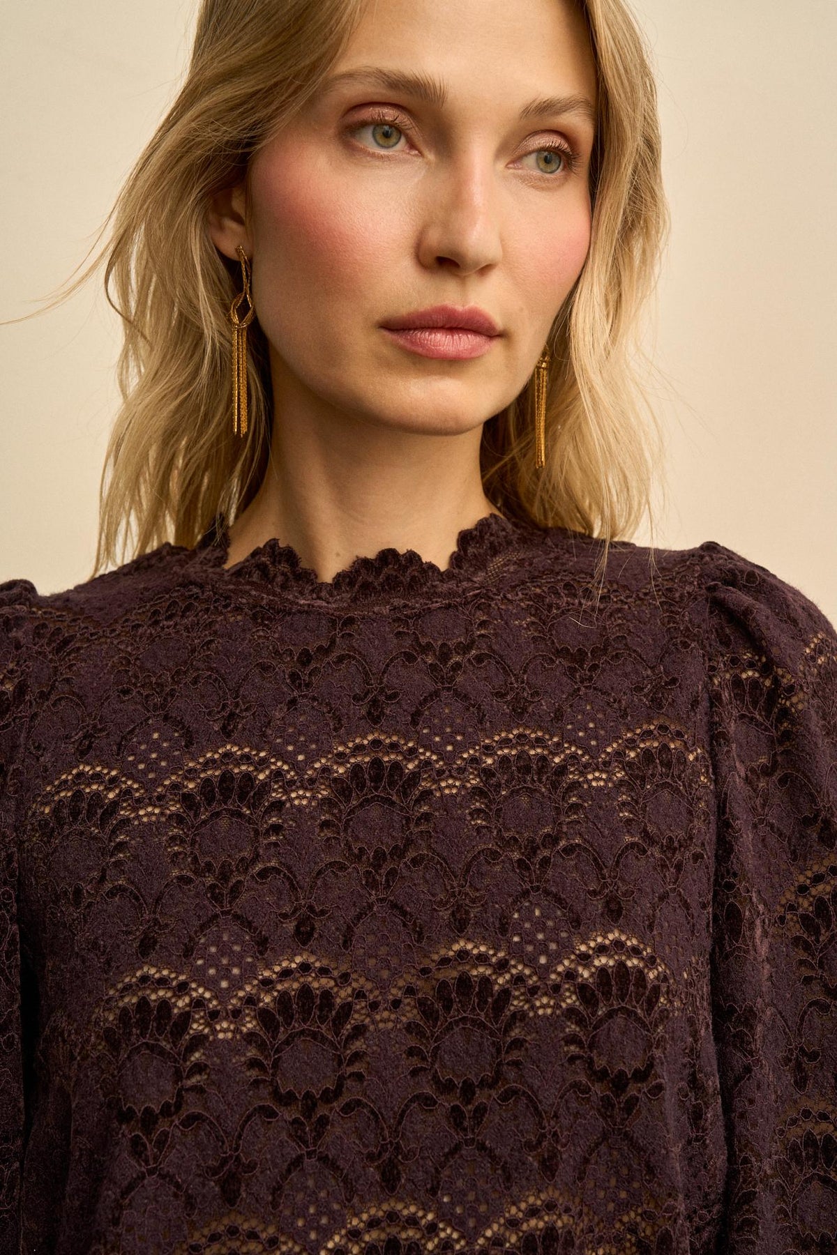 Adelina Floral Lace Blouse