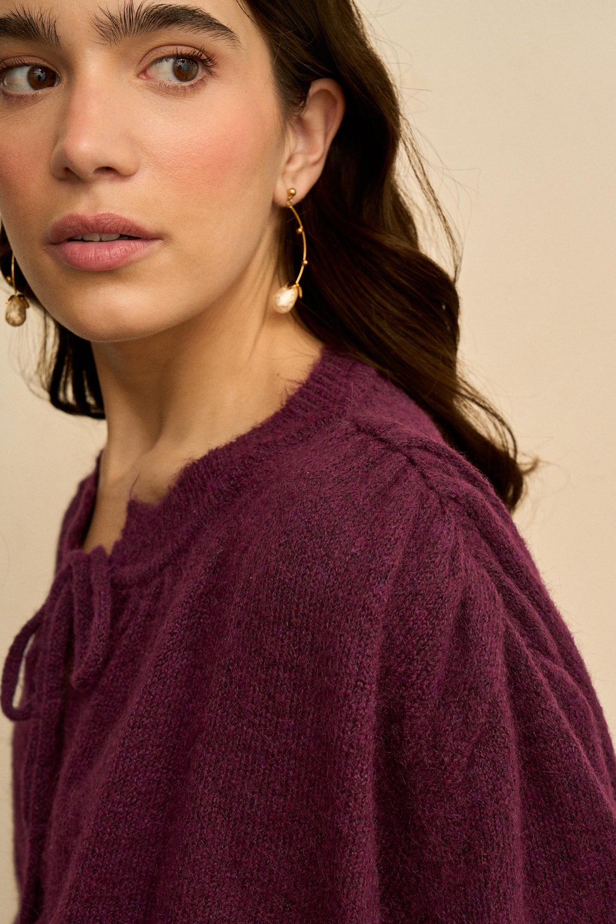 Amélie Knitted Ruffle Cardigan
