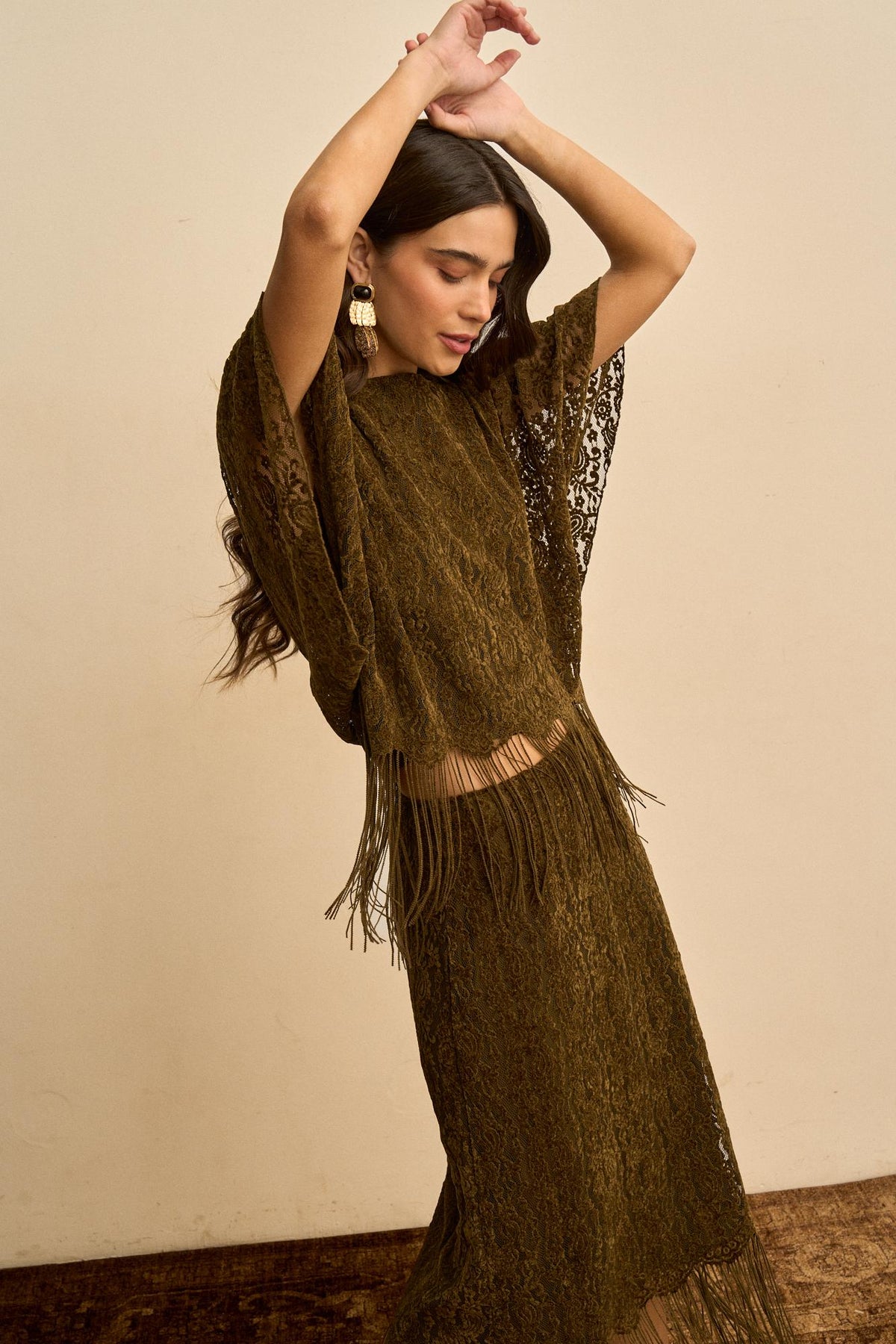 Astrée Fringe Lace Top
