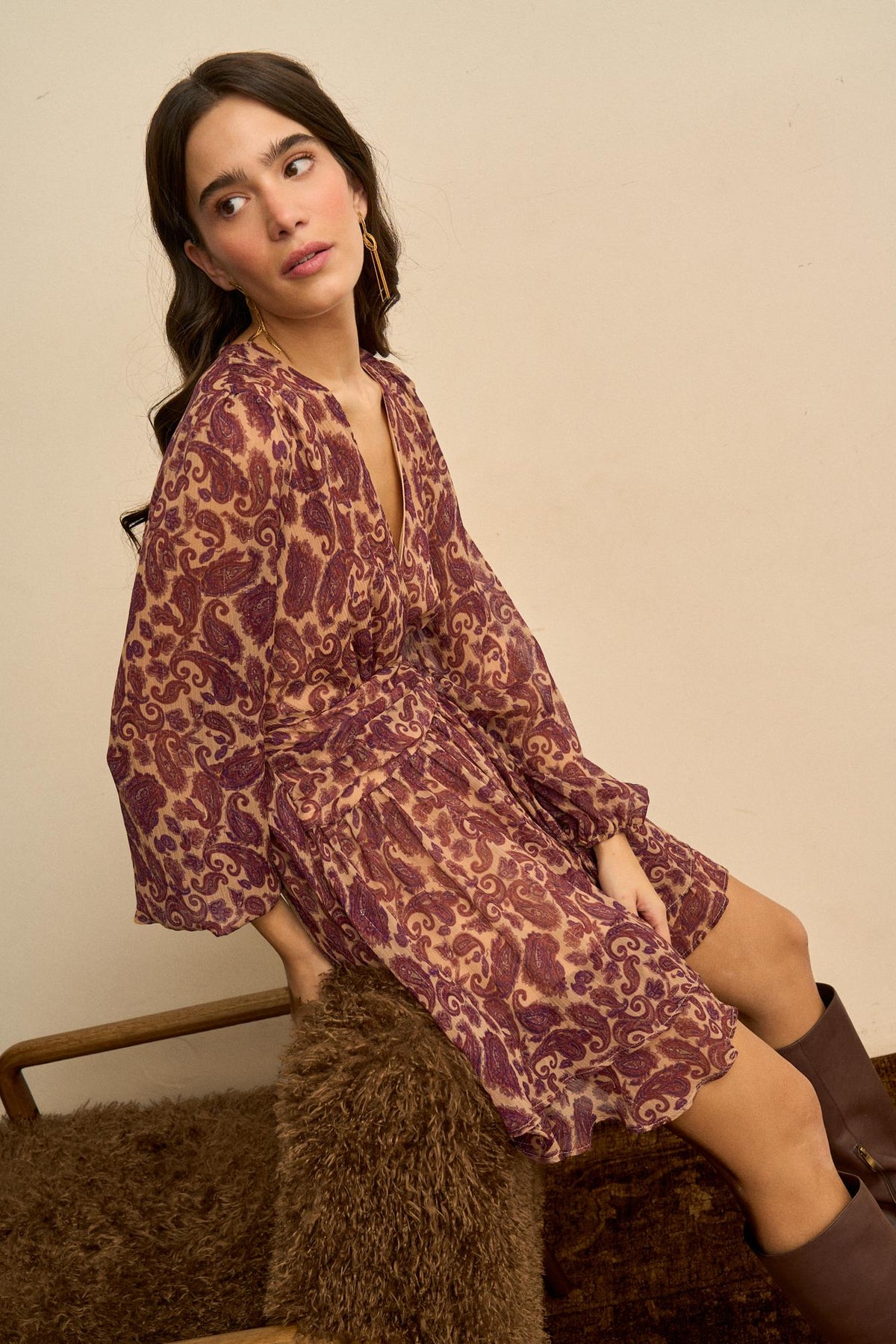 Isaline Short Print Dress