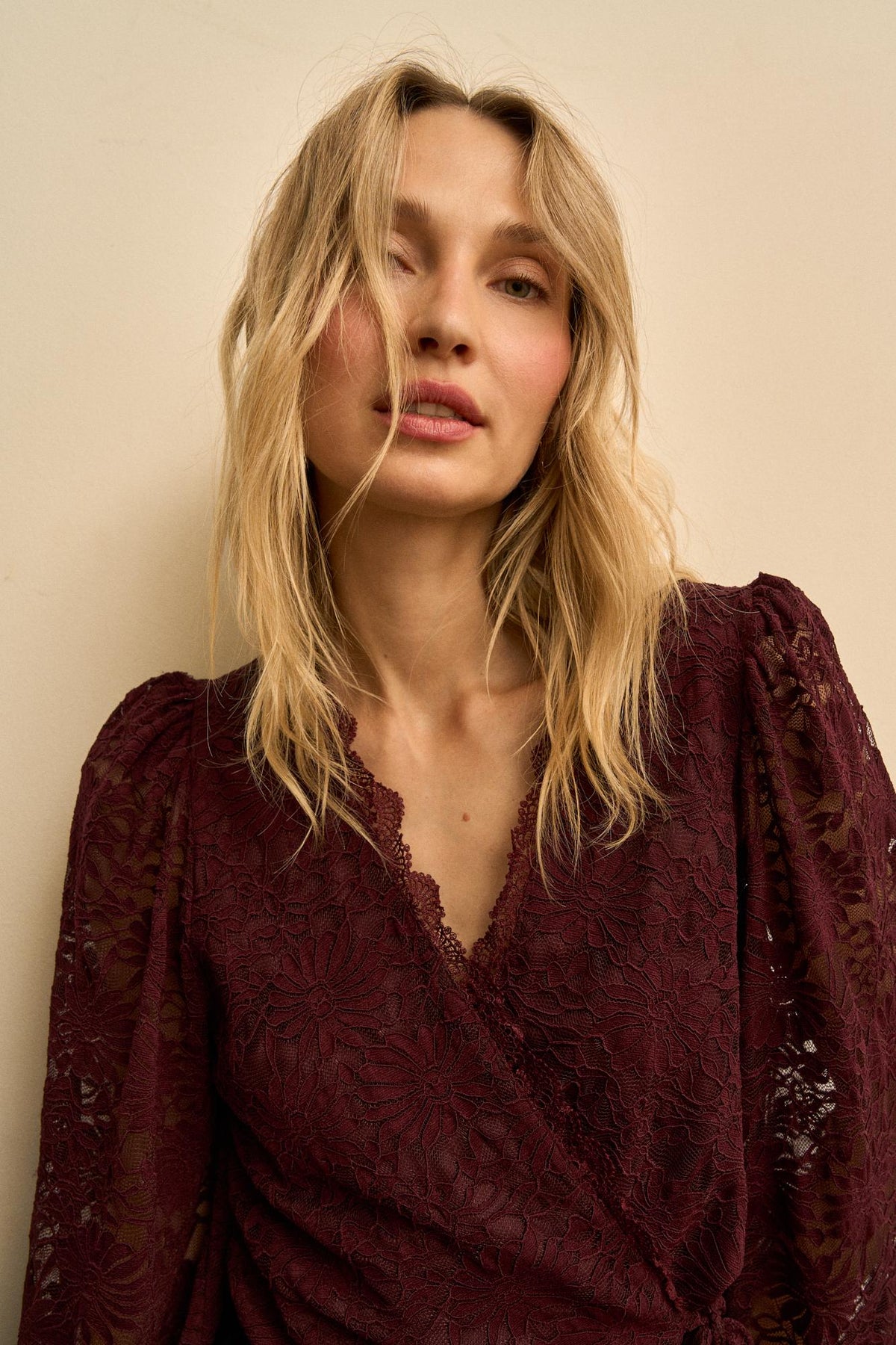 Alizée Lace Wrap Top