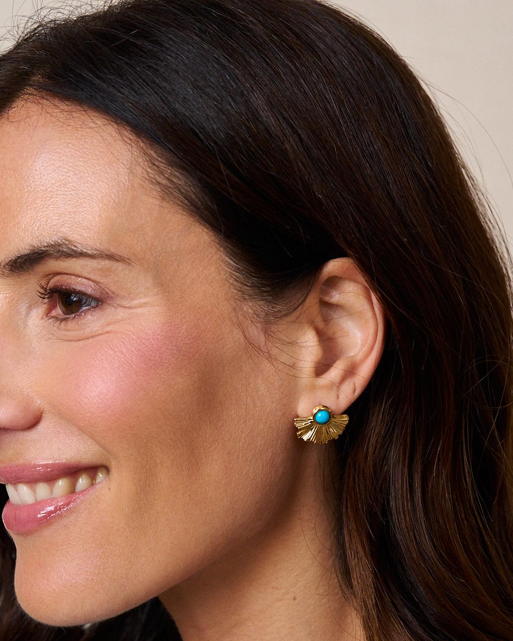 Bleu Stone Earrings