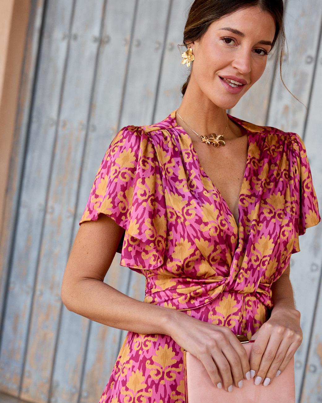 Nicoletta Neckline Dress