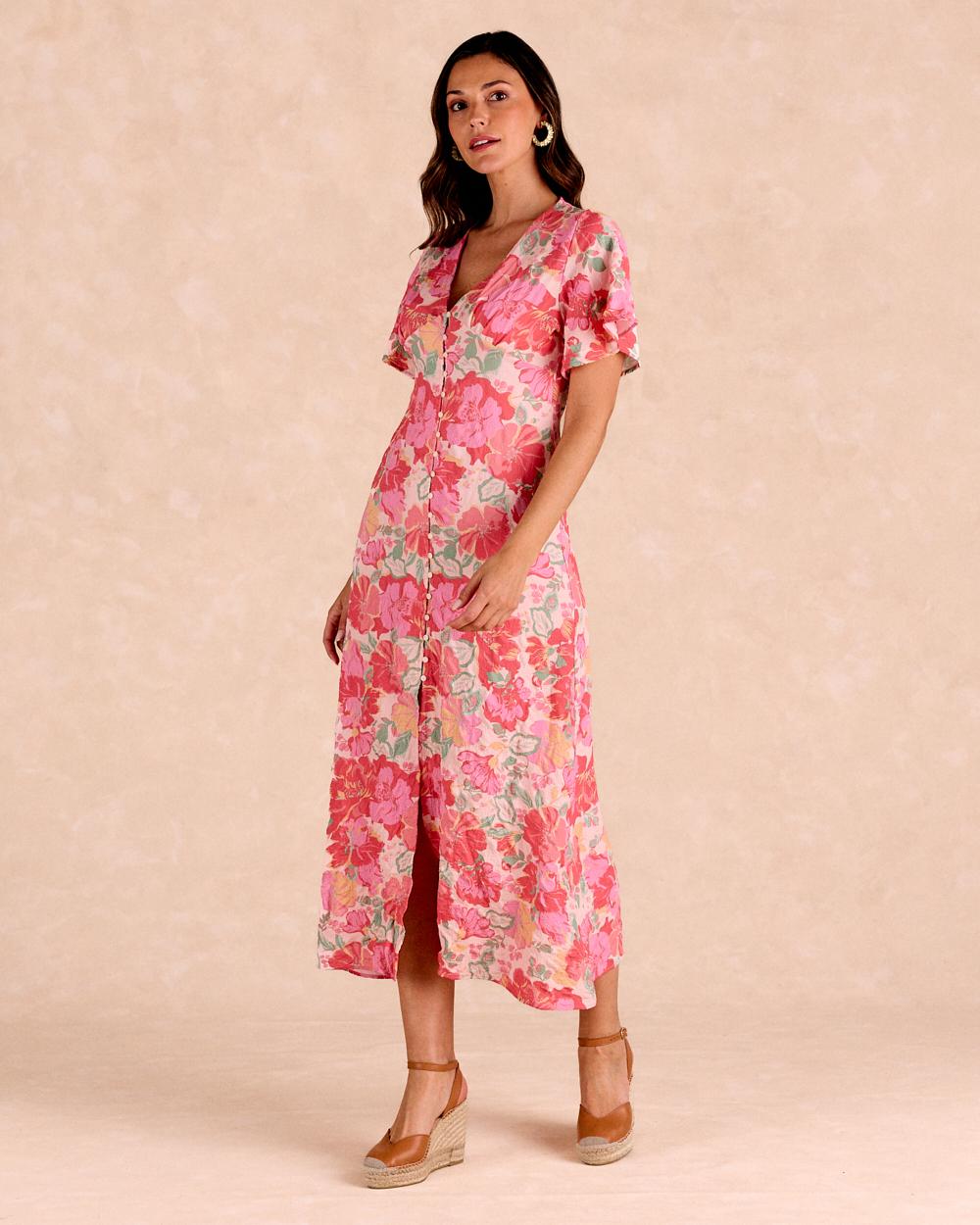 Long Flowers Dress Barina
