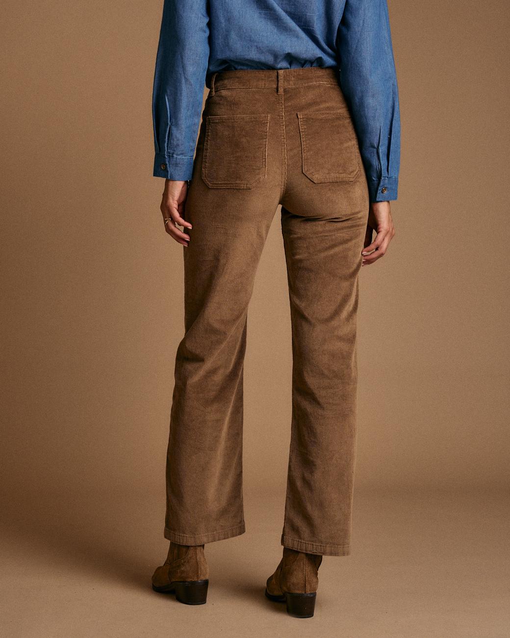 Corduroy Pants Flowers Andrea