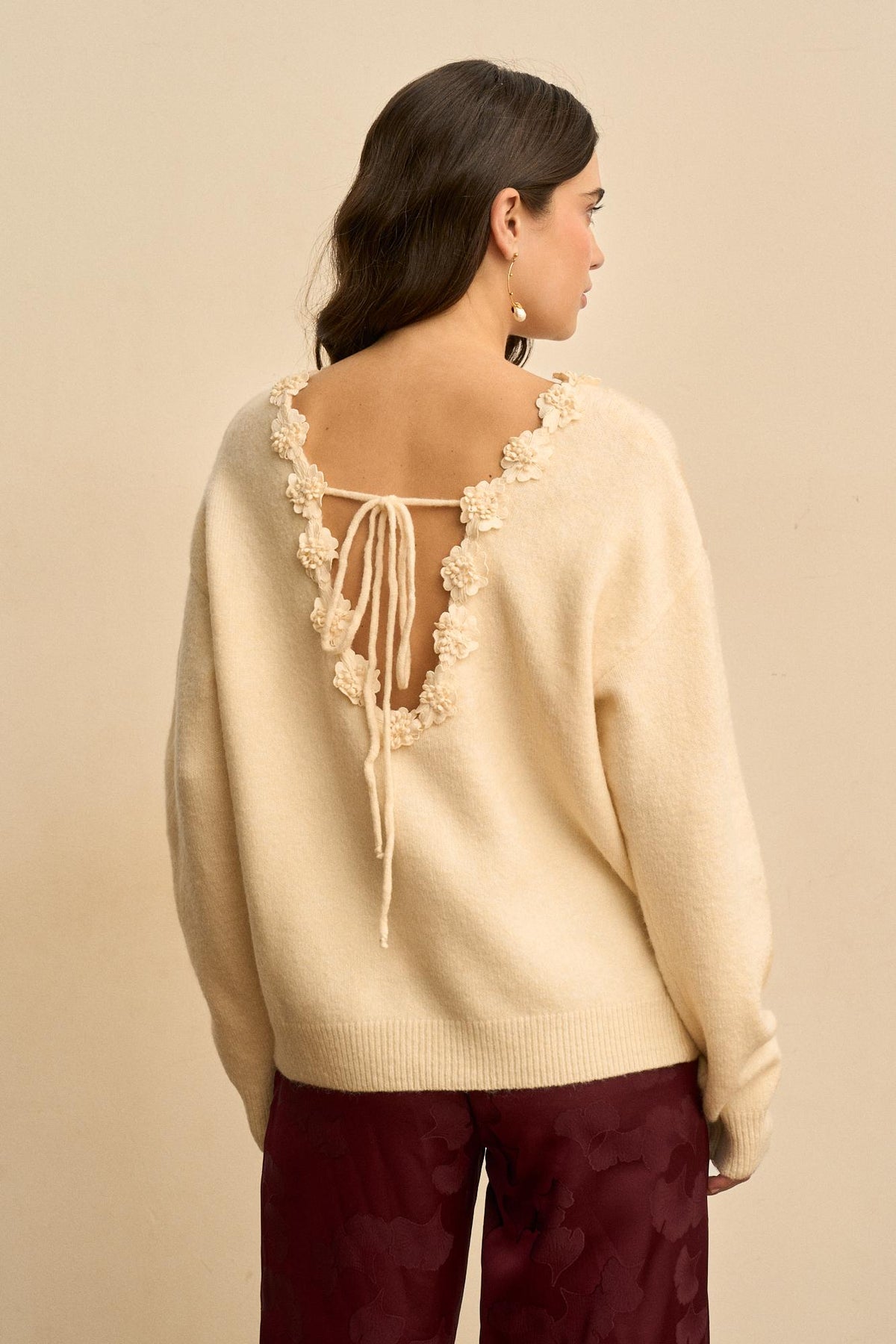 Flowers Sweater Mélisande Neck