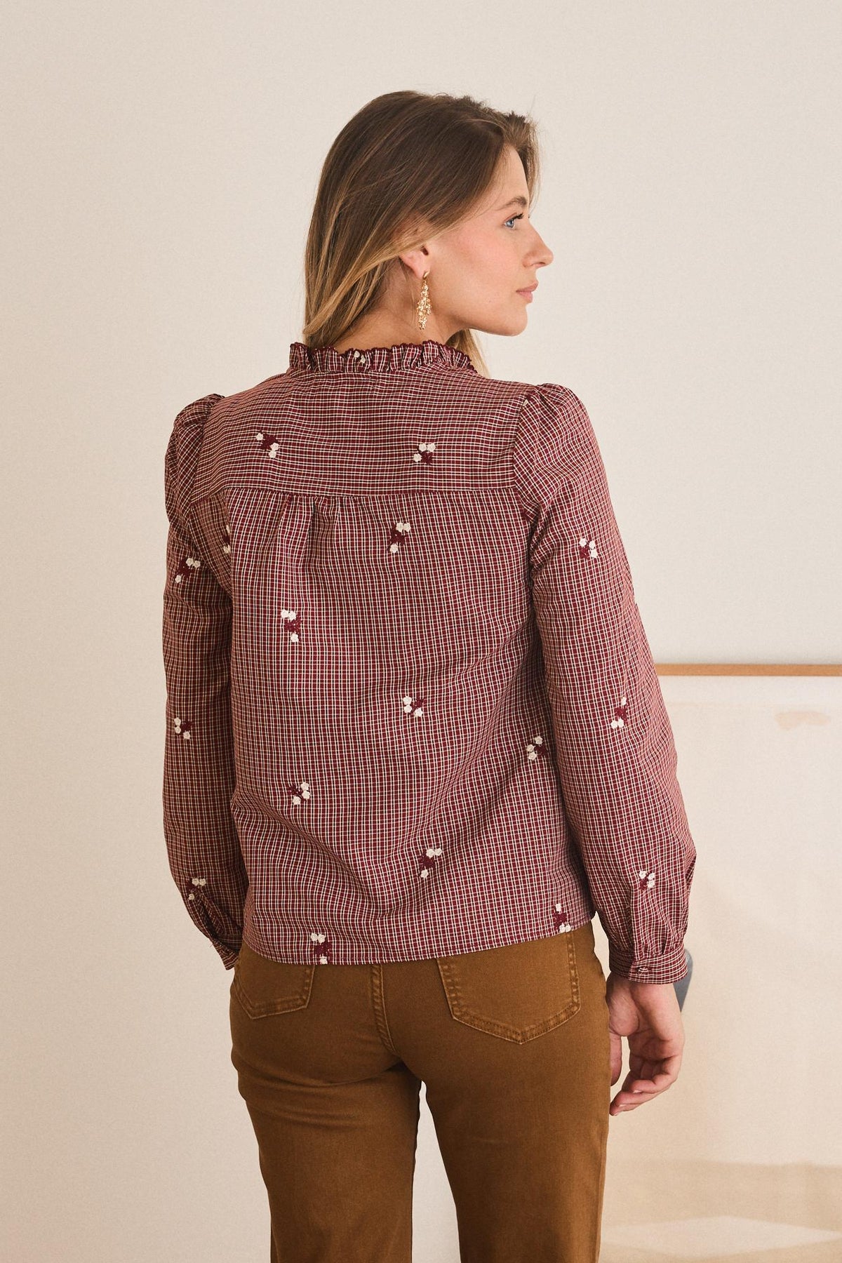 Wida Check print Shirt