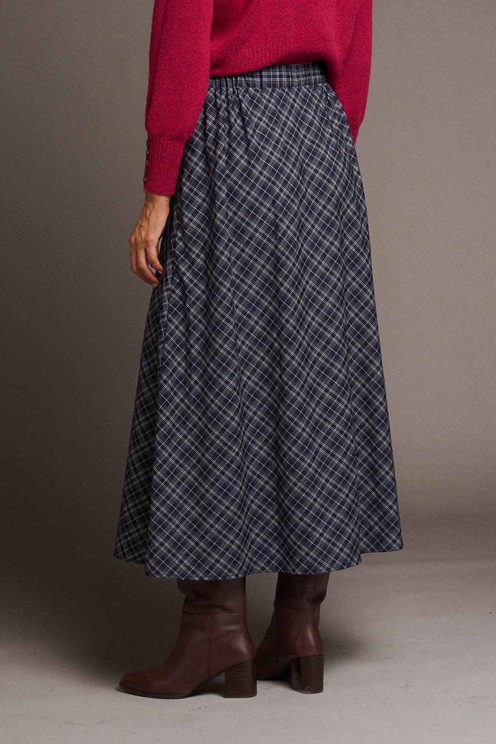 Lally Check print Skirt
