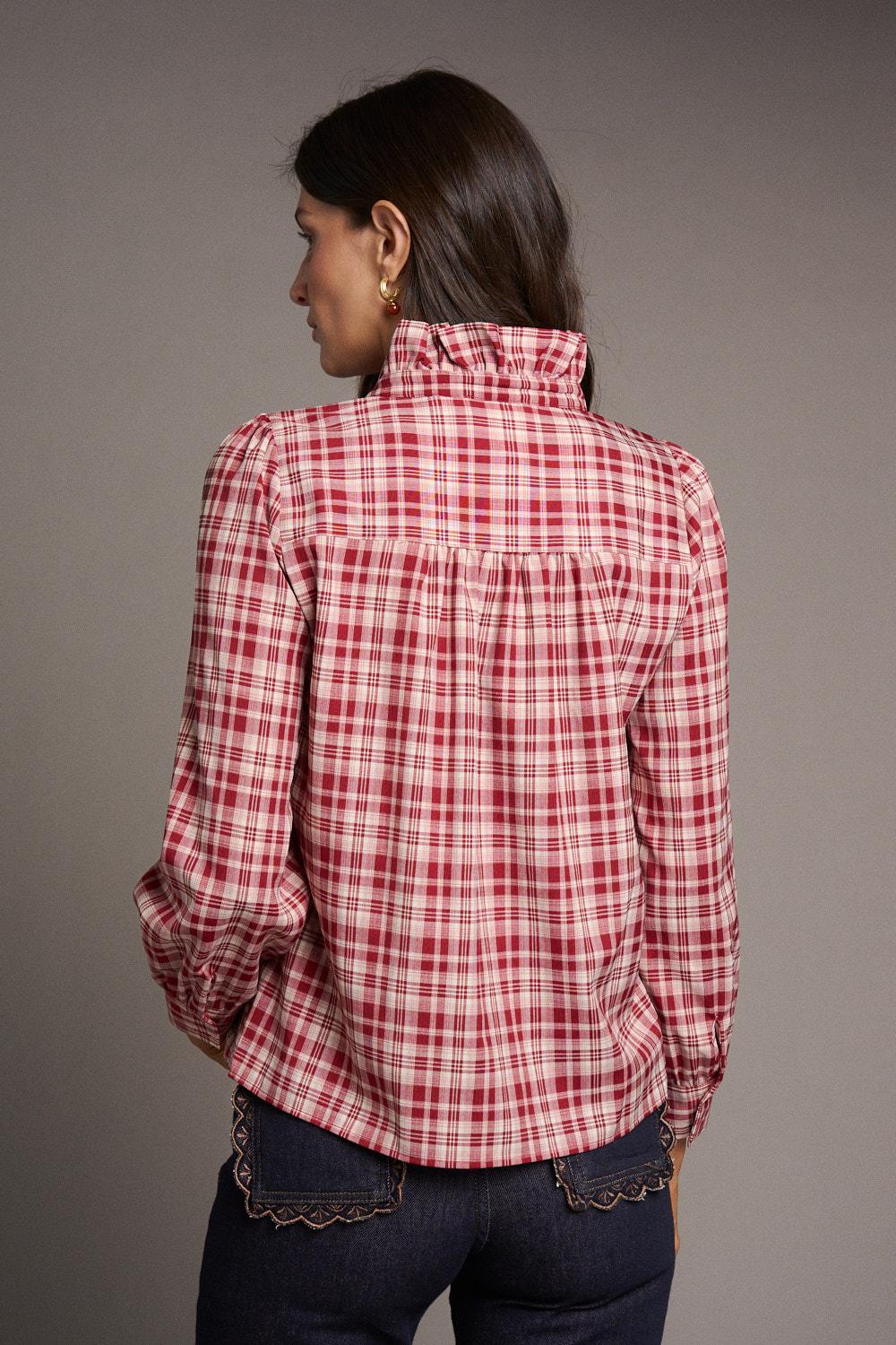 Elodie Check print Shirt