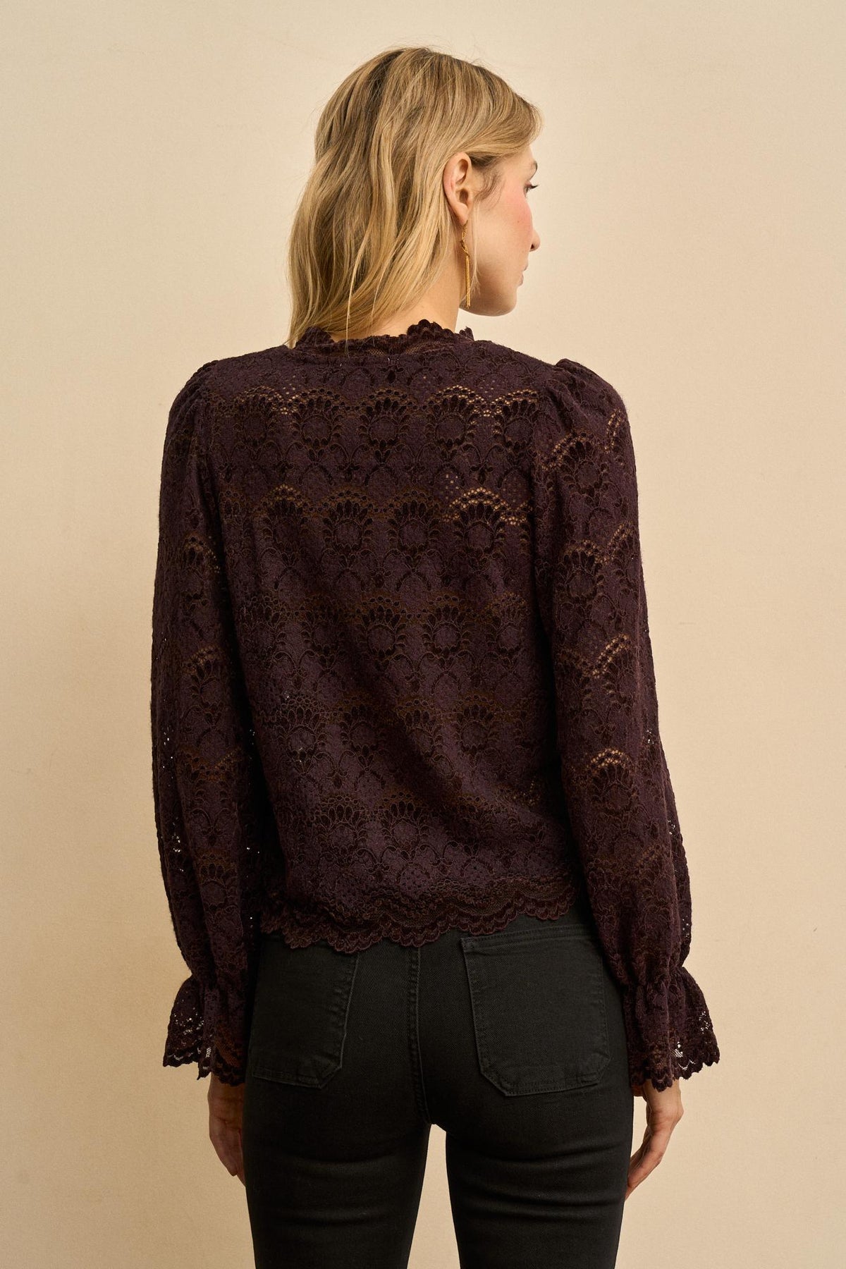 Adelina Floral Lace Blouse