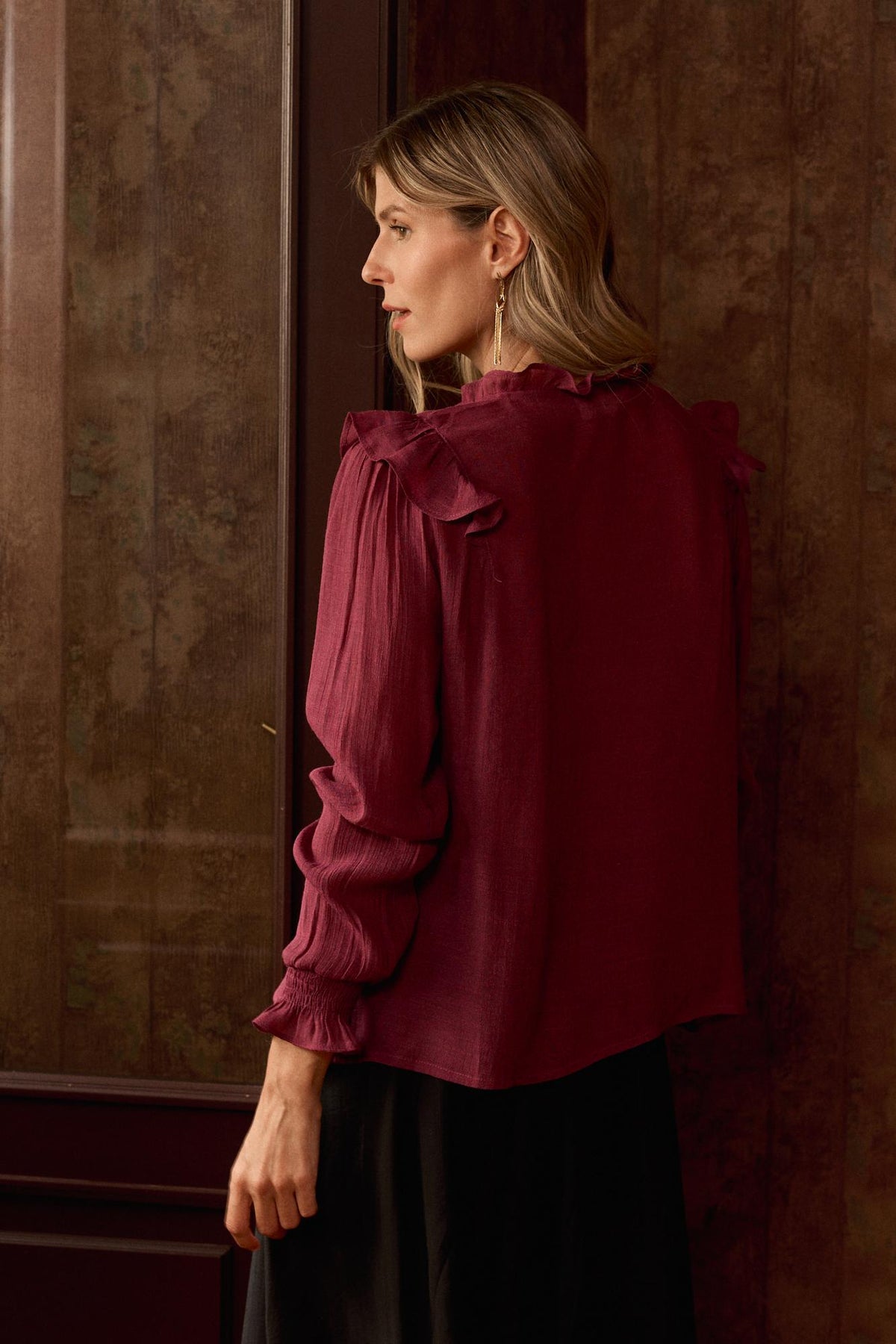 Alexandra Ruffle Blouse
