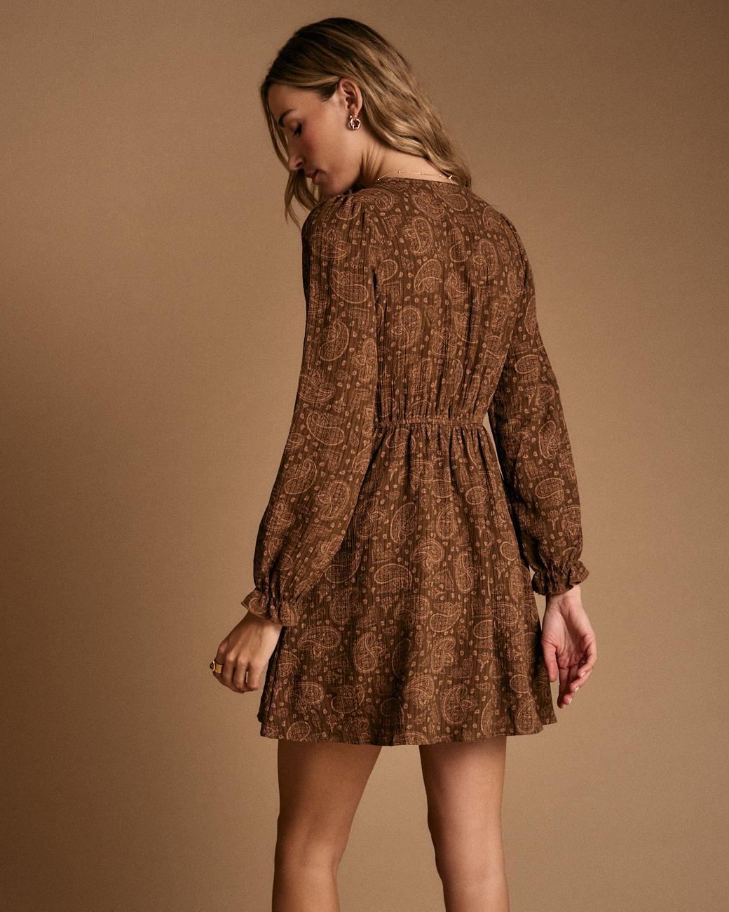 Amelia Printed Short Dress