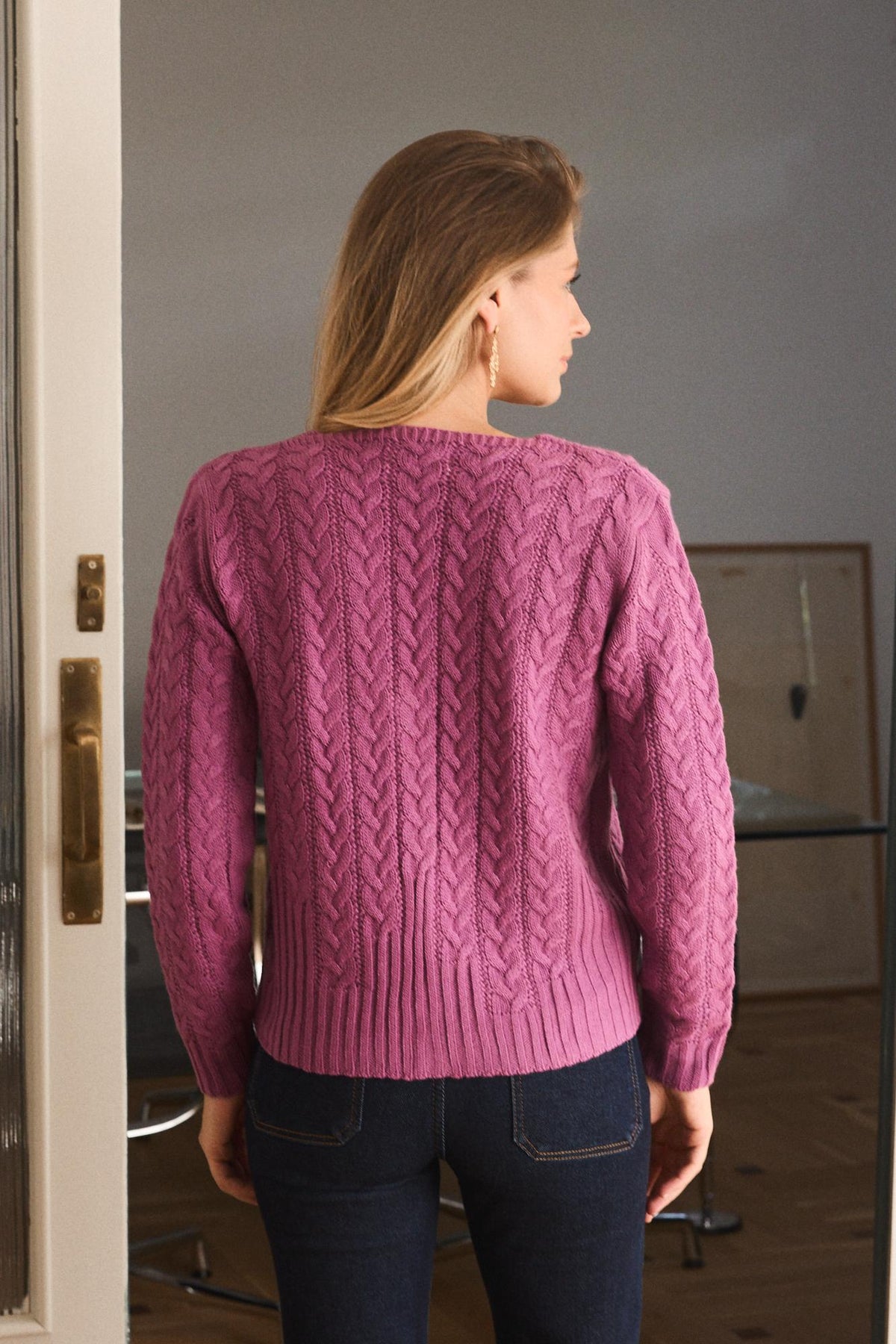 Brian Herringbone Cardigan