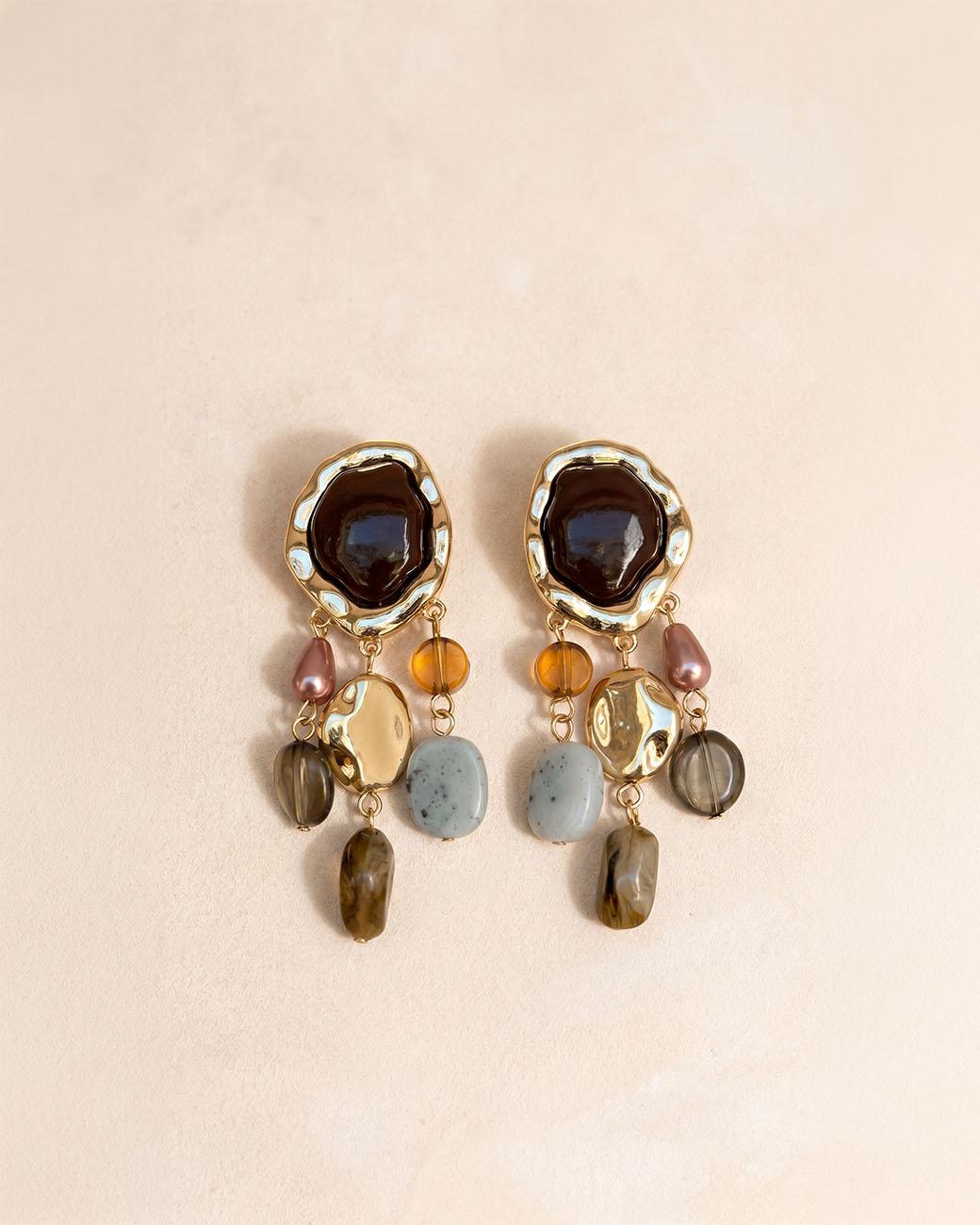 Nella Stone Earrings