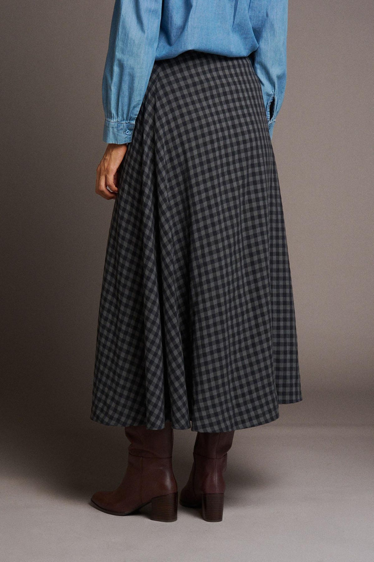 Margot Check print Skirt