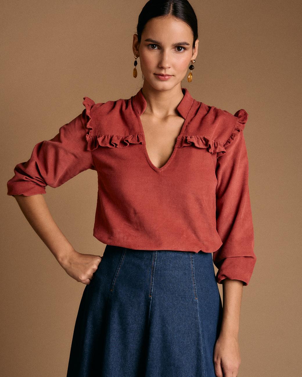 Vali Ruffle Blouse