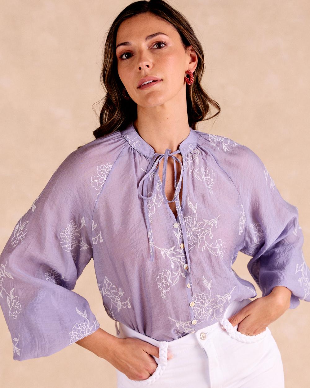 Diane Embroidered Blouse