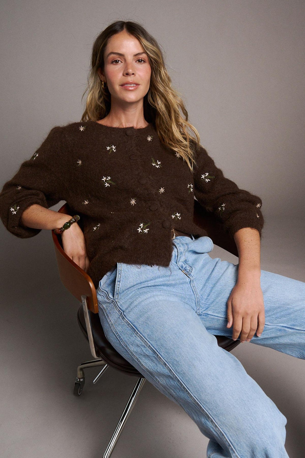 Maëlle Embroidered Cardigan