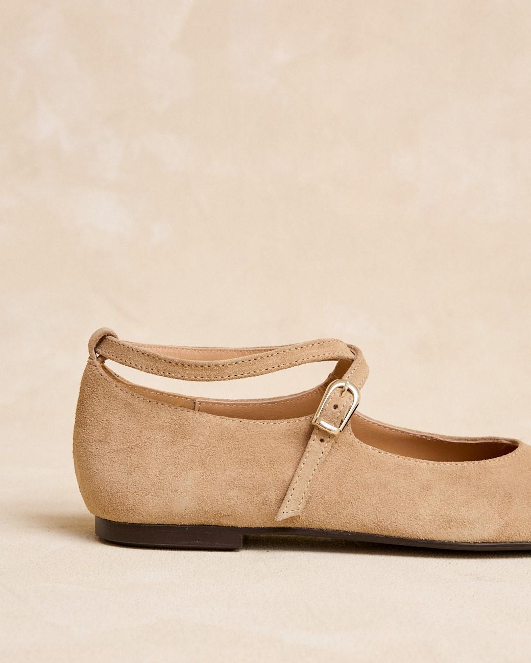 Novina Buckle Ballerinas