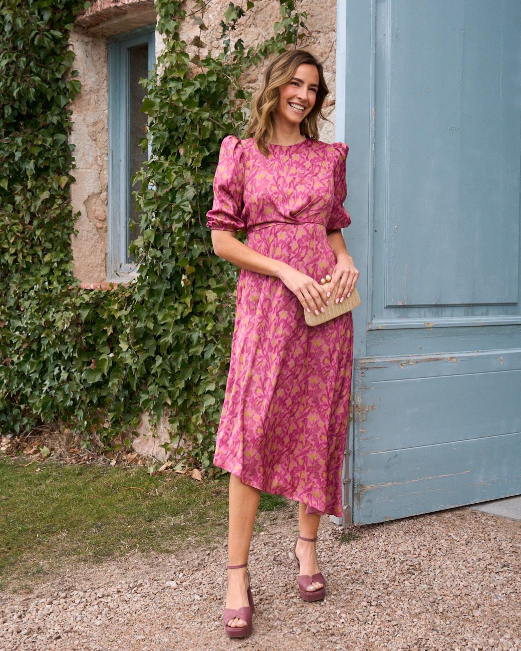Magda Print Dress