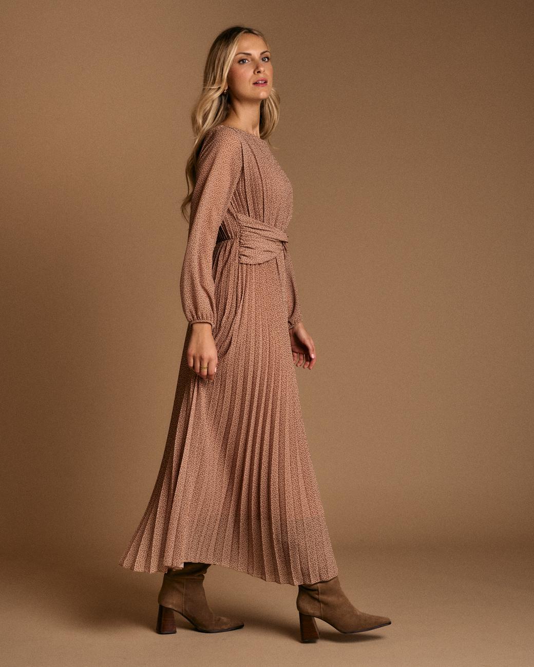 Minha Pleated Dress