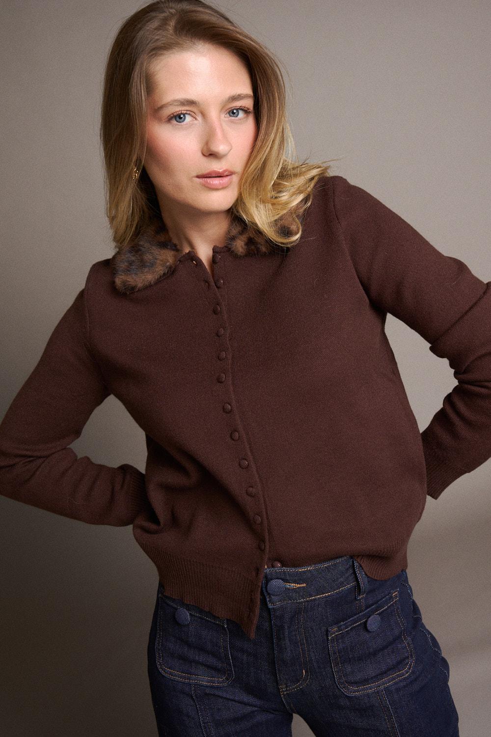 Vianelle Collar Cardigan