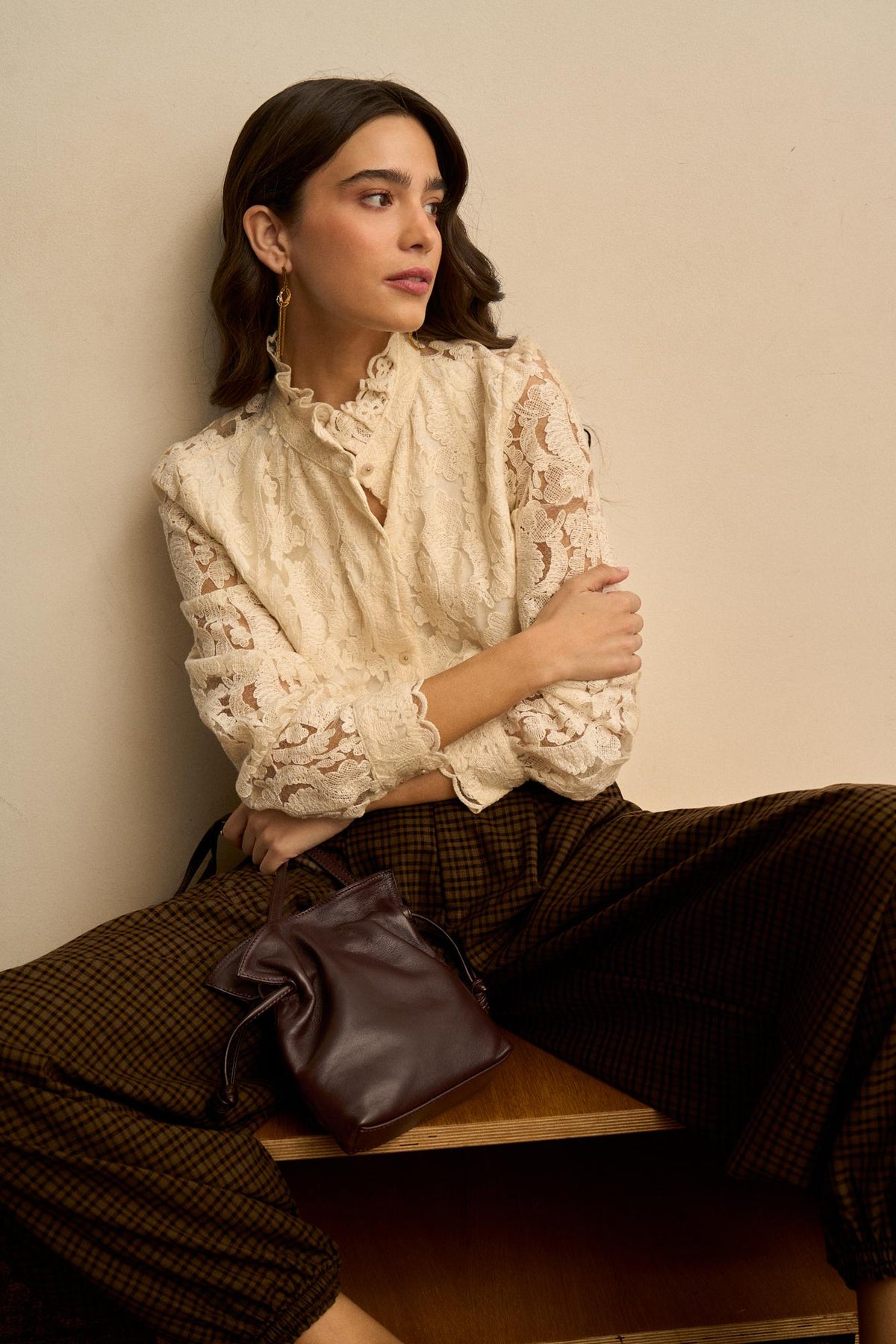 Ismée Floral Lace Blouse