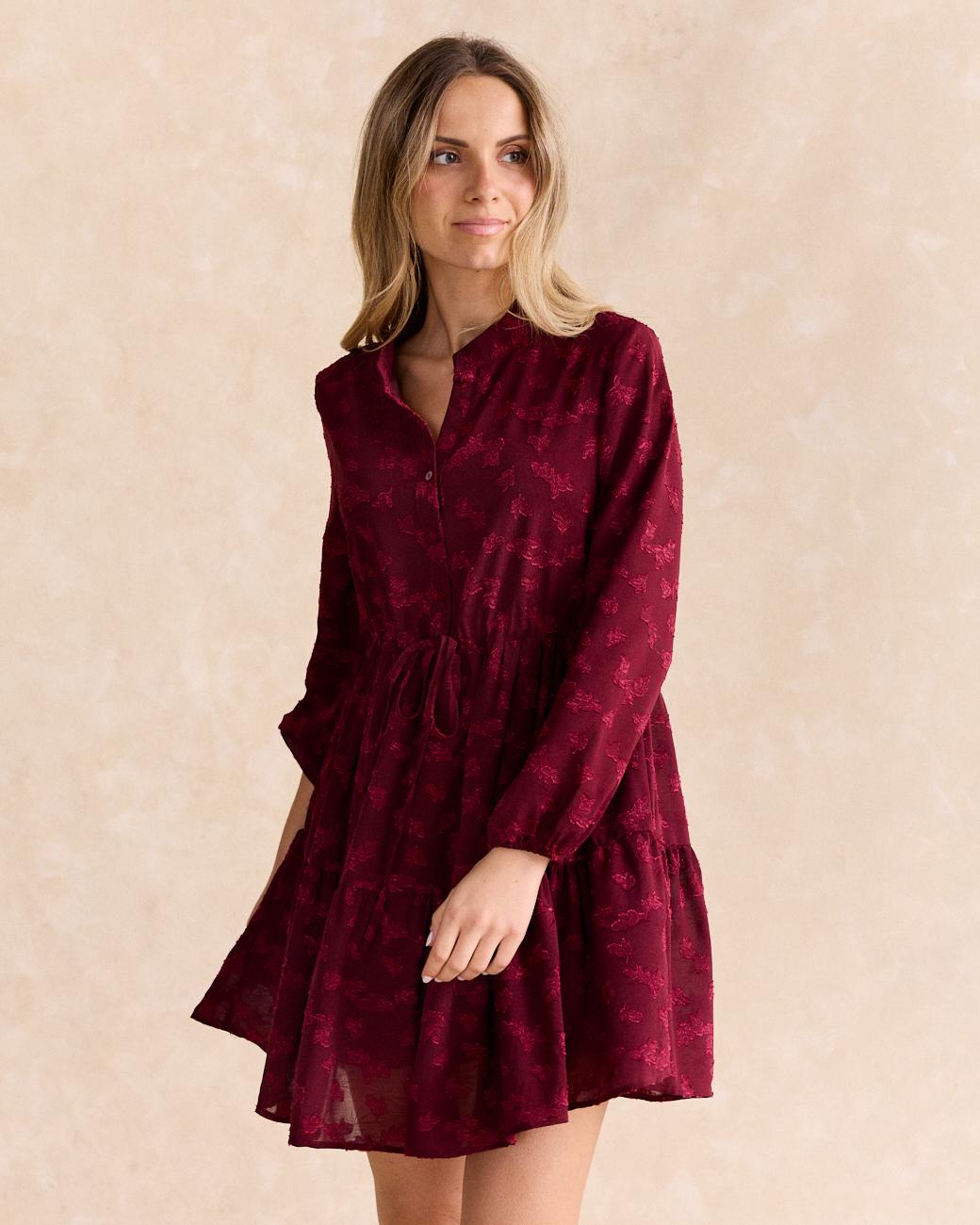 Ali Flocked Dress