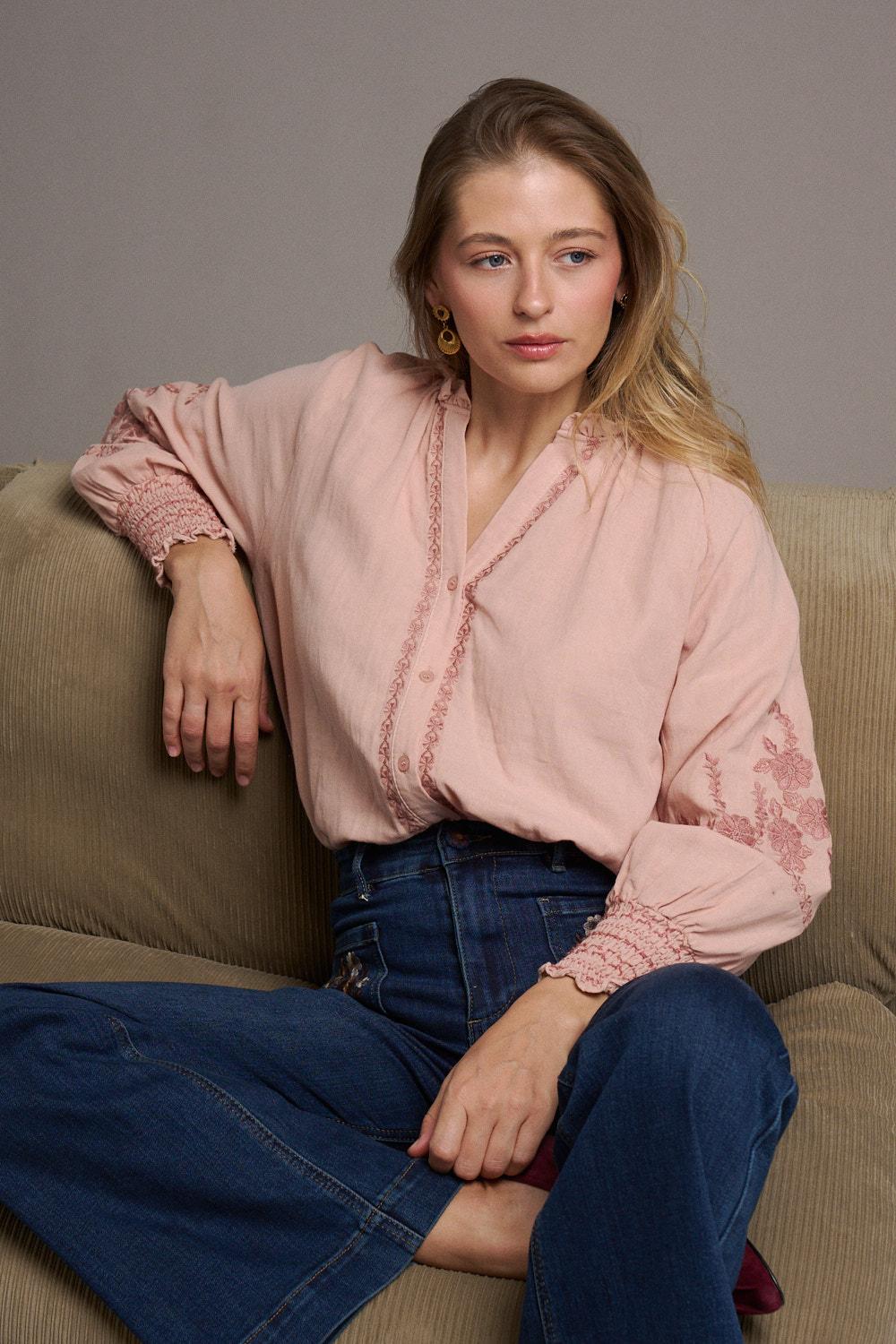 Ava Embroidered Blouse