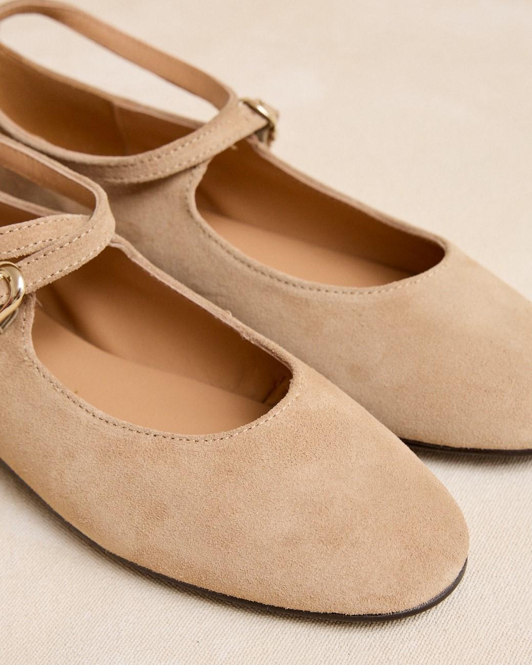 Novina Buckle Ballerinas