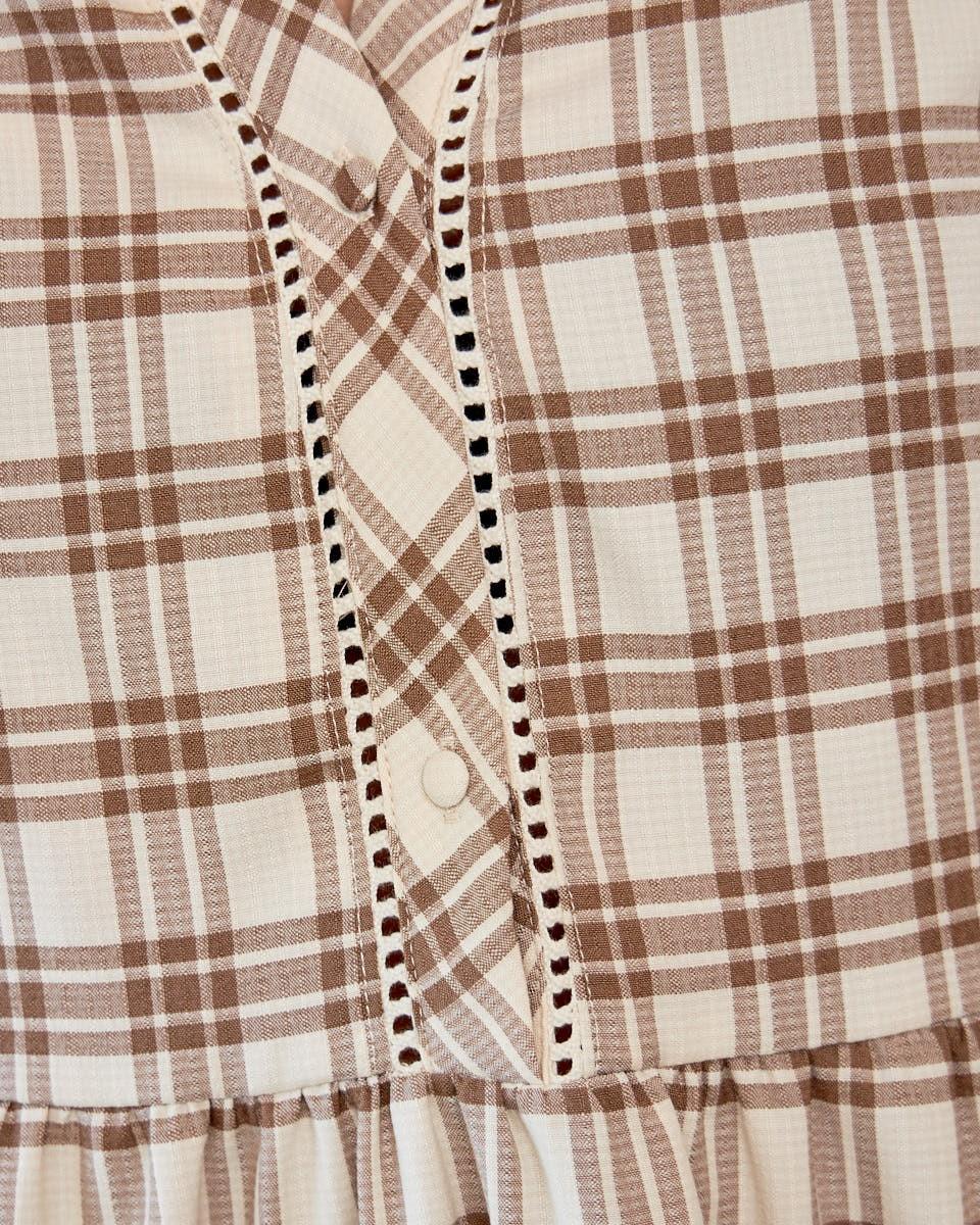 Check print Dress Camelia