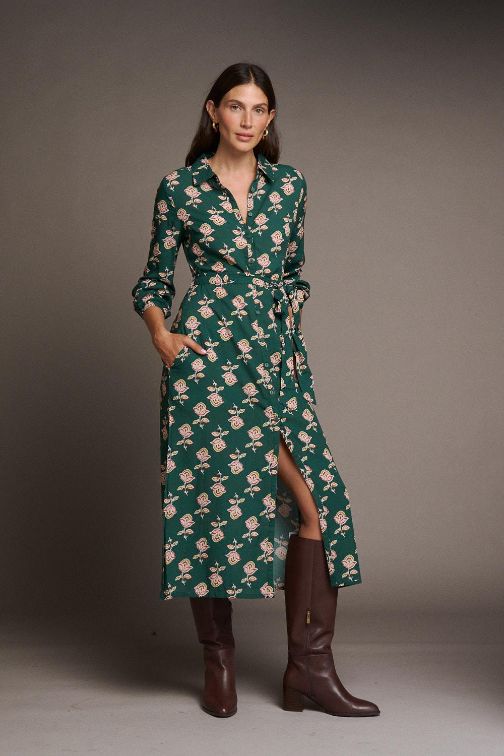 Vestido Midi Floral Maica