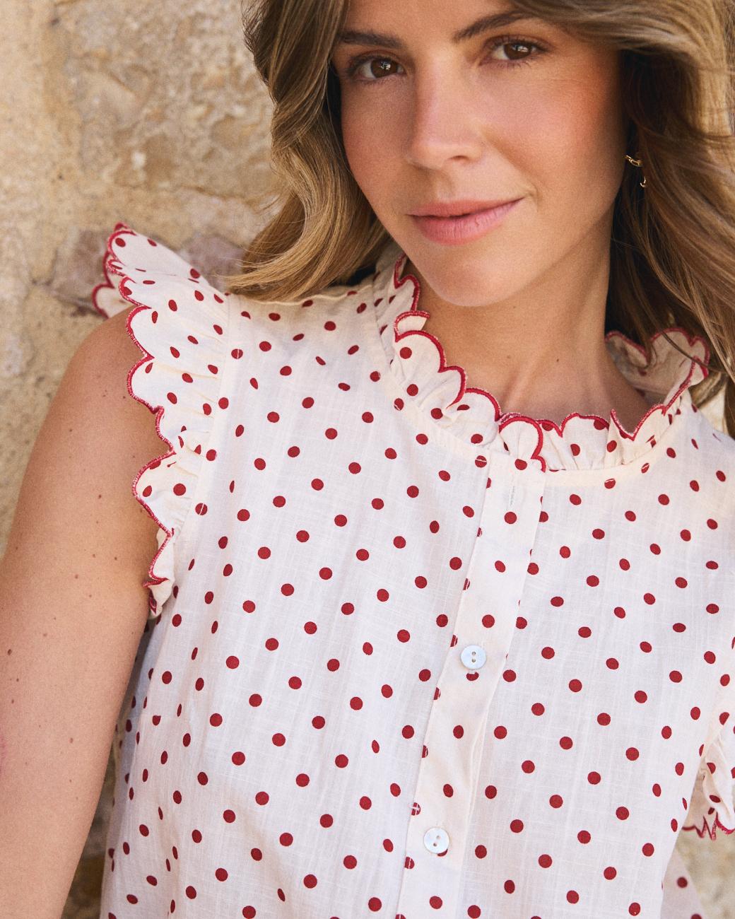 Indiana Polka Dot Blouse