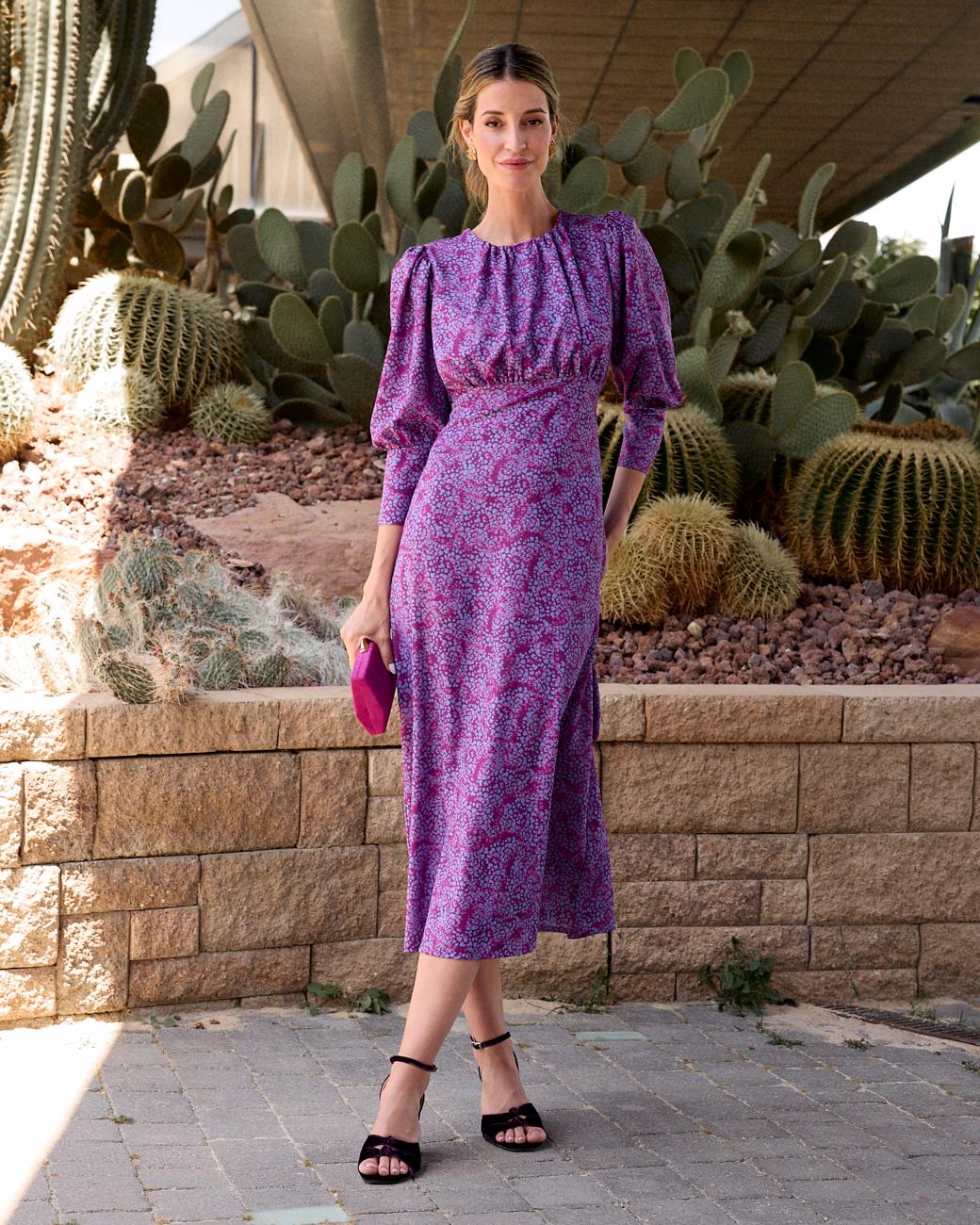 Lina Print Dress